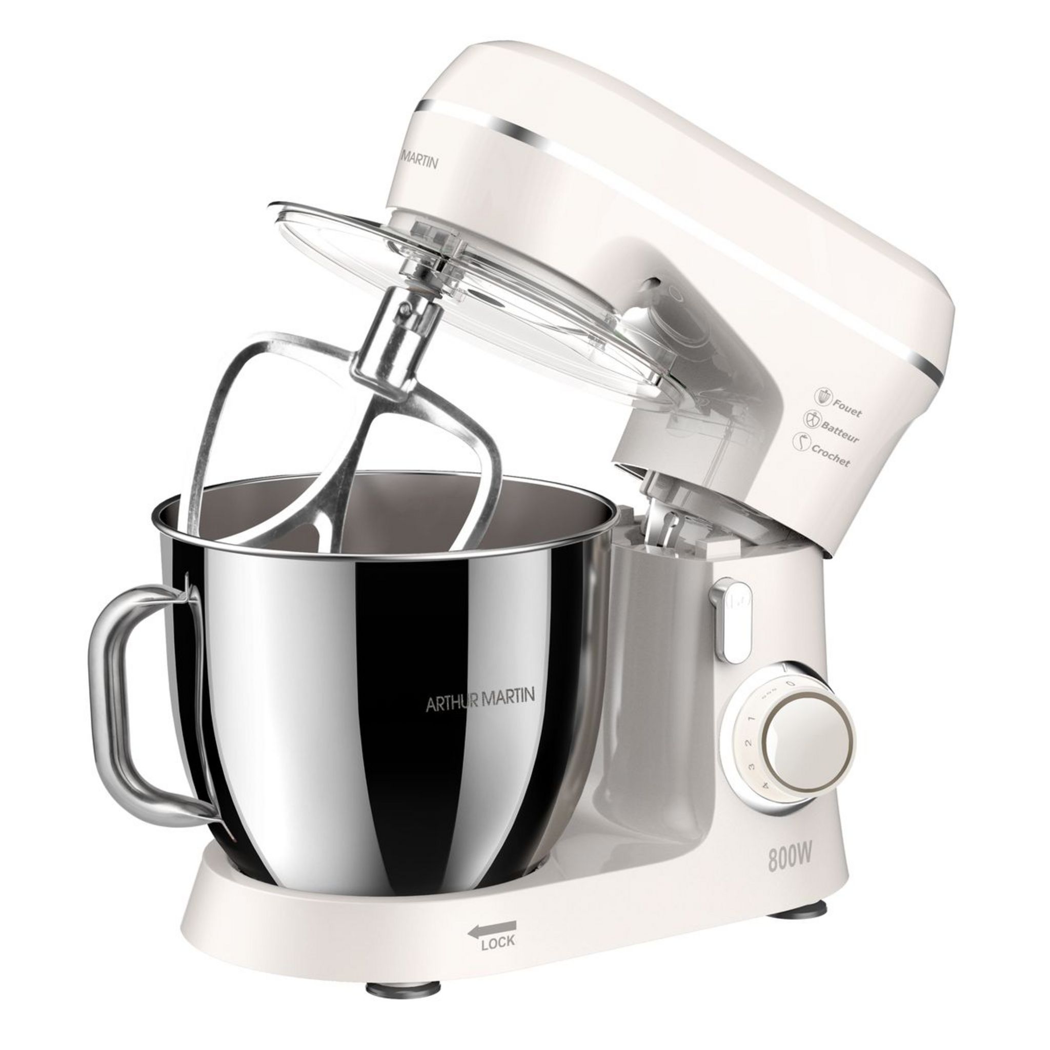 Voir la diapositive 2 : ARTHUR MARTIN Robot pâtissier AMP1531 - Blanc