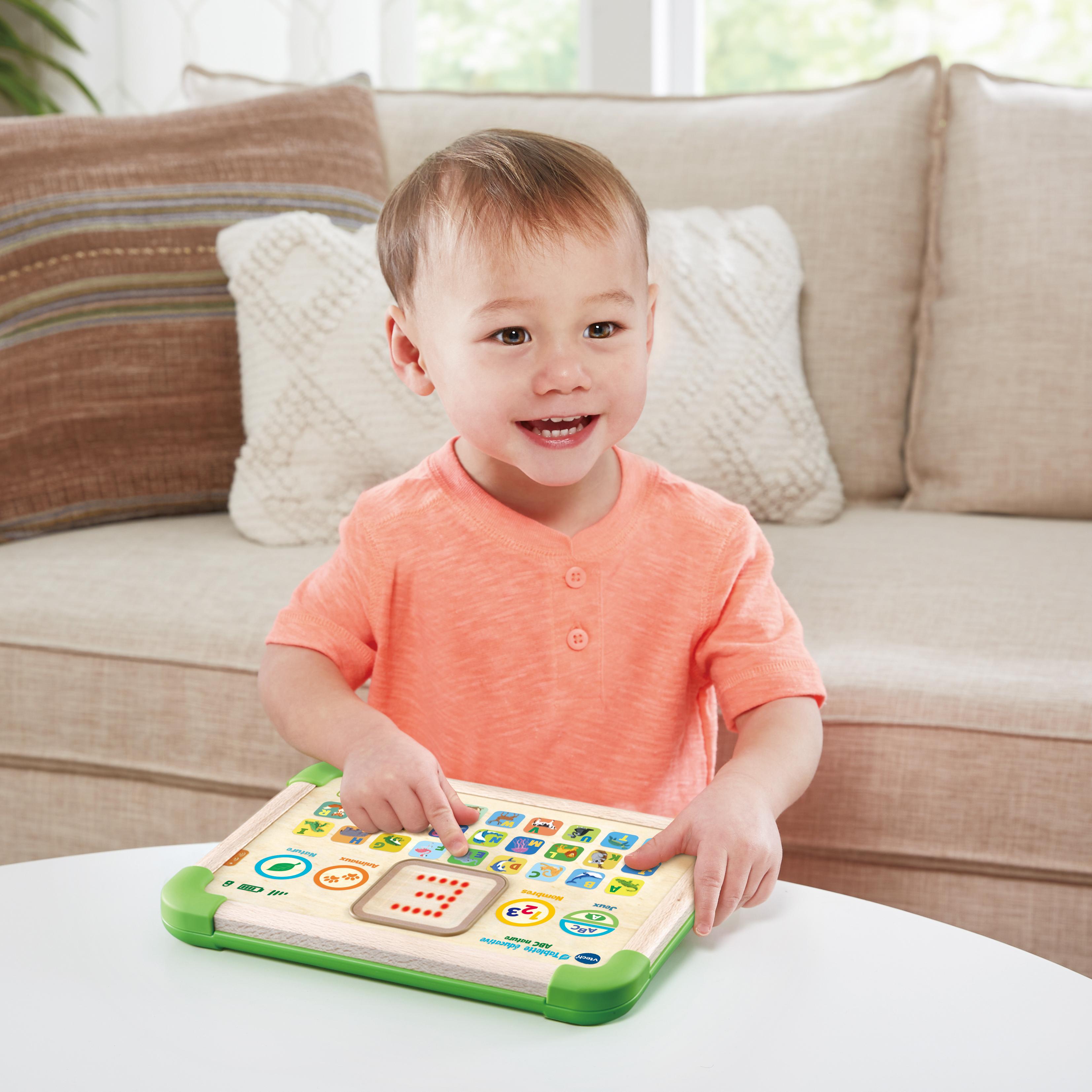 Voir la diapositive 2 : VTECH Tablette éducative ABC nature en bois