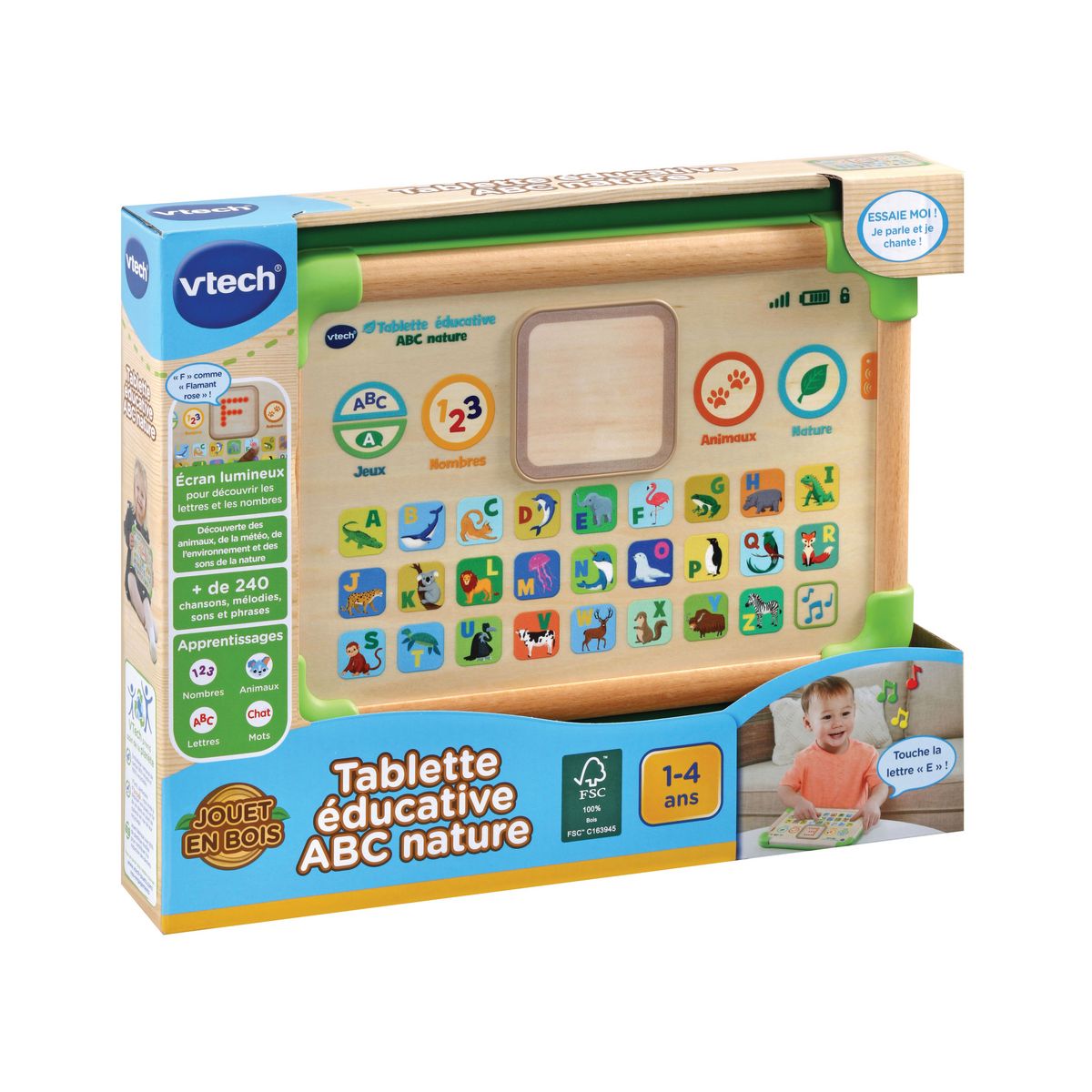 VTECH Tablette éducative ABC nature en bois