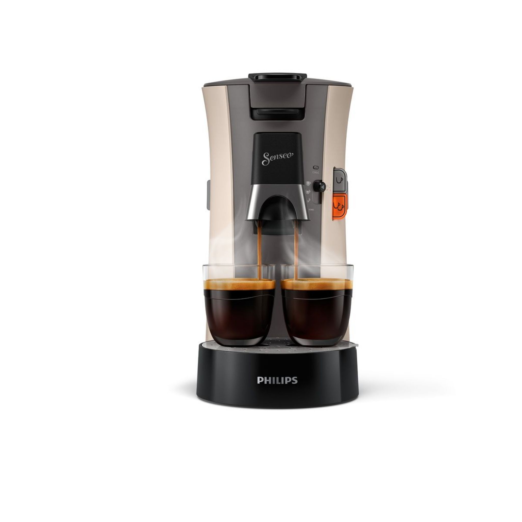Voir la diapositive 3 : PHILIPS Cafetière à dosette SENSEO Select CSA240/31 - Nougat