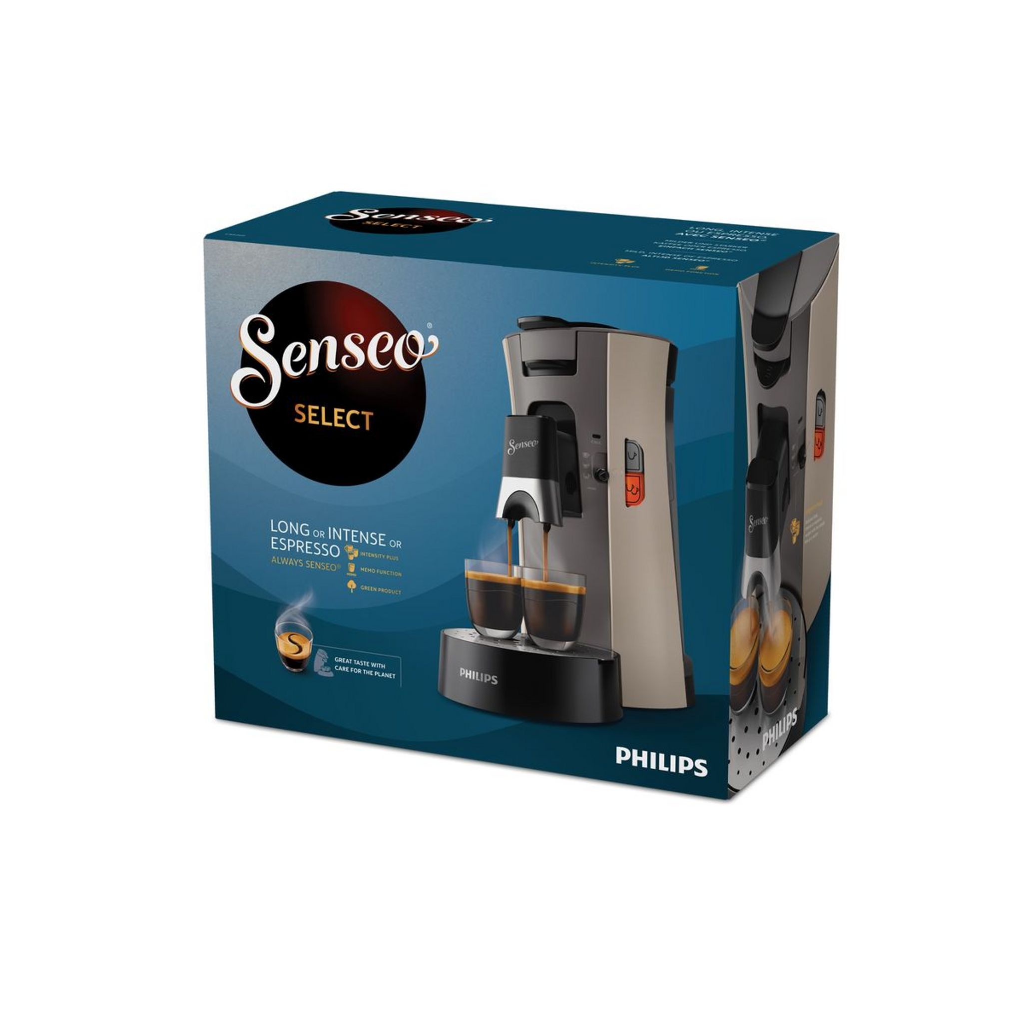 Voir la diapositive 4 : PHILIPS Cafetière à dosette SENSEO Select CSA240/31 - Nougat