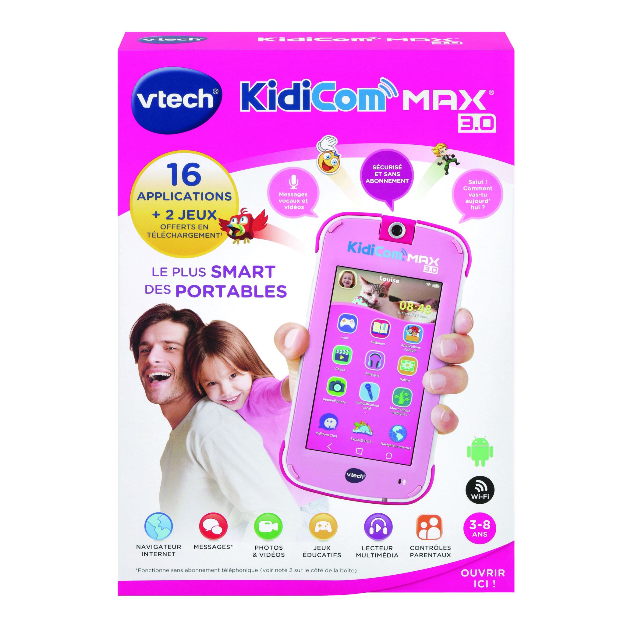 Voir la diapositive 4 : VTECH Kidicom Max 3.0 - Rose