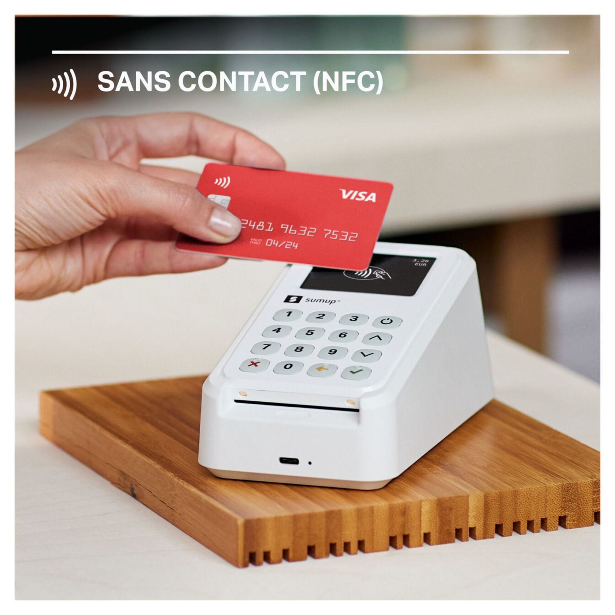 Voir la diapositive 7 : SUMUP Terminal de paiement Kit de paiement 3G+