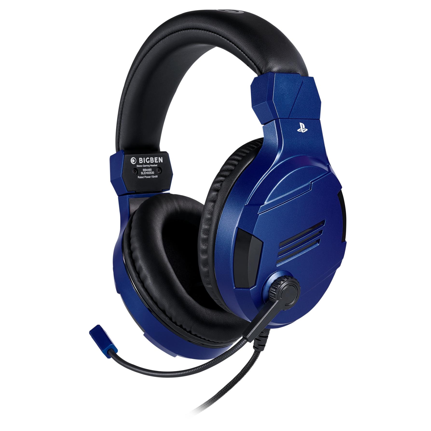Voir la diapositive 2 : BIGBEN Casque gaming bleu PS4