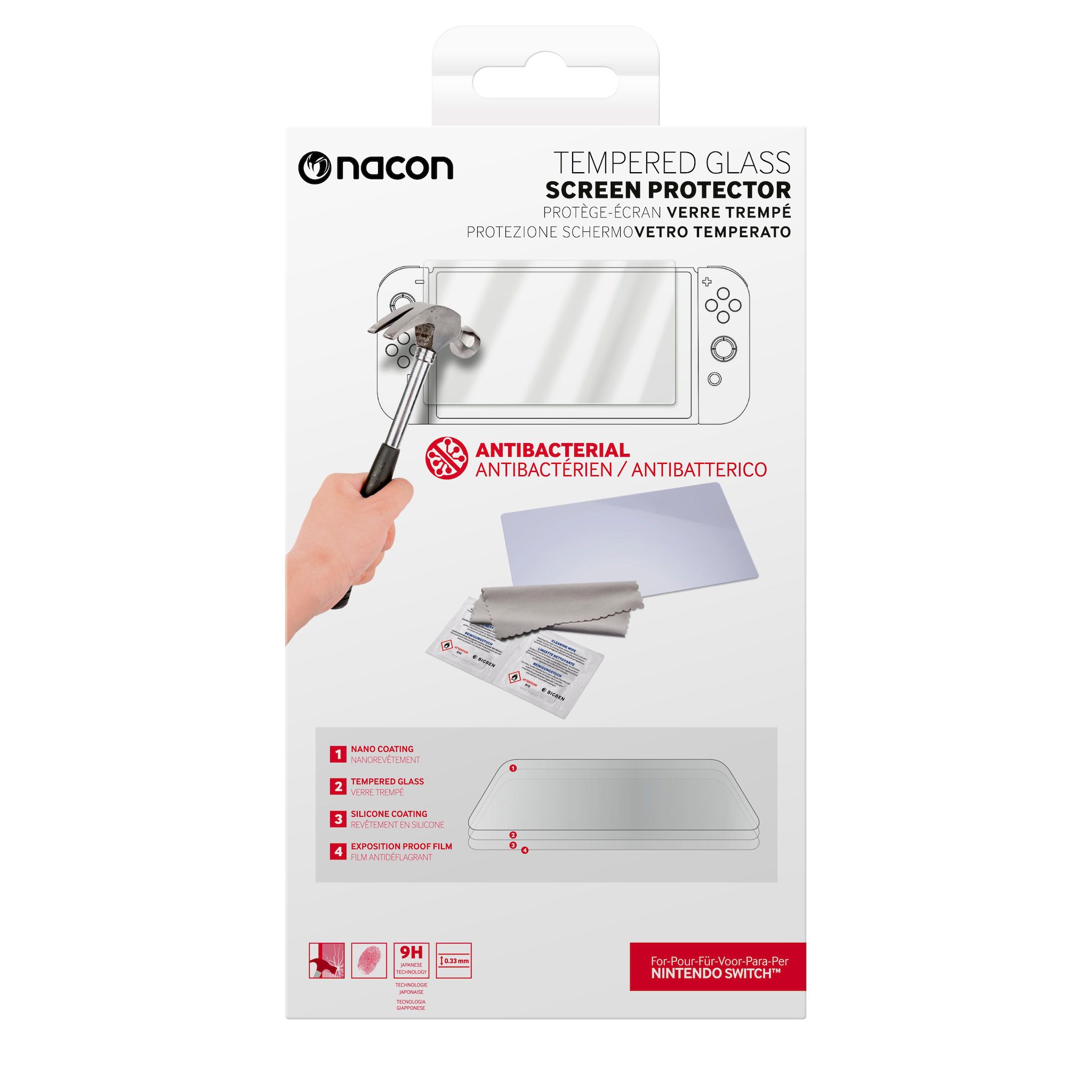 BIGBEN Protection d’écran en Verre Trempé pour Nintendo Switch