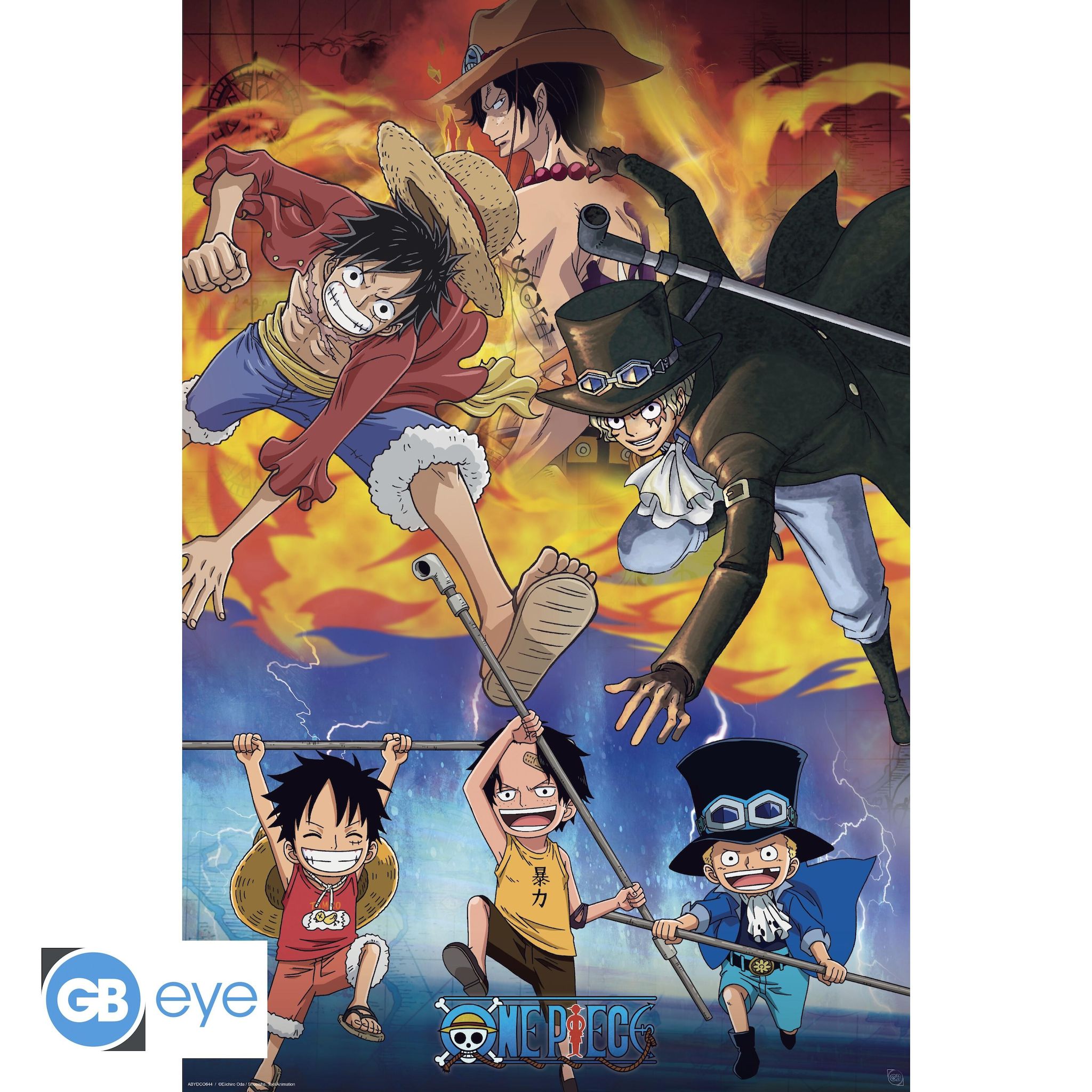 ABYSTYLE Poster Maxi One Piece Ace Sabo Luffy