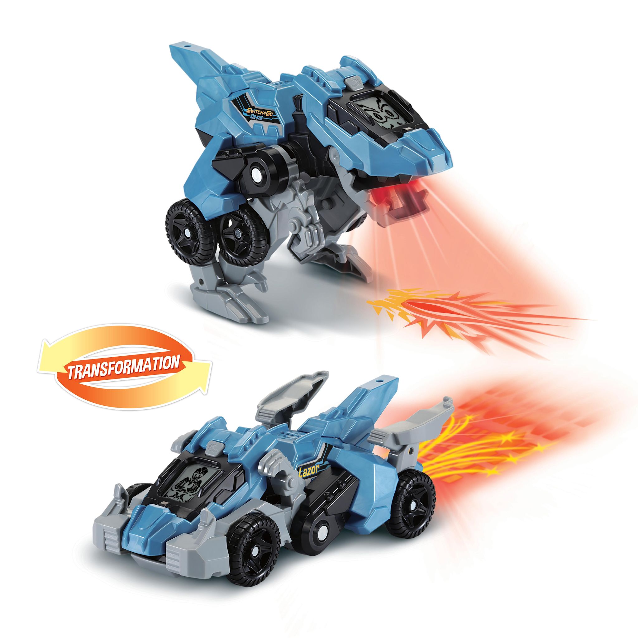 Voir la diapositive 2 : VTECH Switch et Go Dinos Fire - Lazor, Le Super Vélociraptor