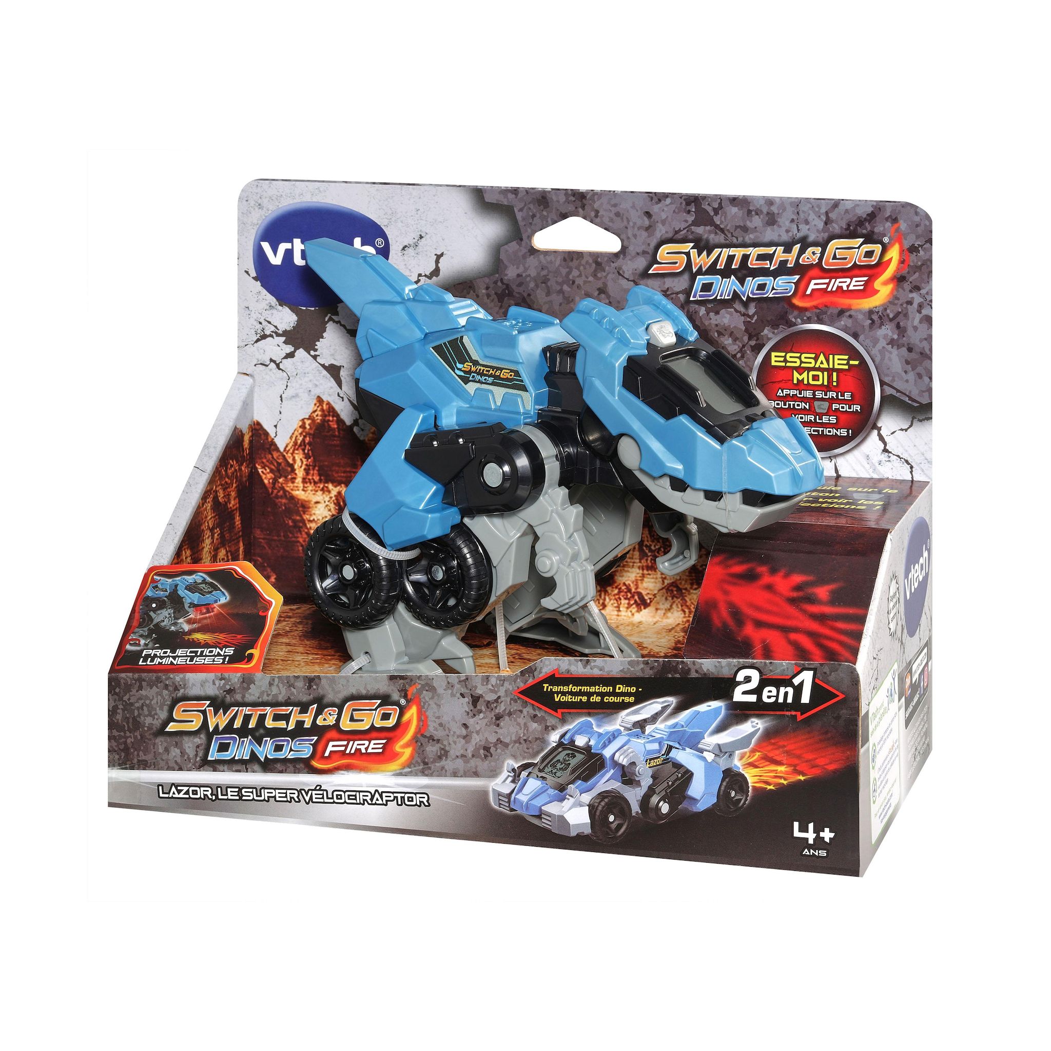 Voir la diapositive 6 : VTECH Switch et Go Dinos Fire - Lazor, Le Super Vélociraptor