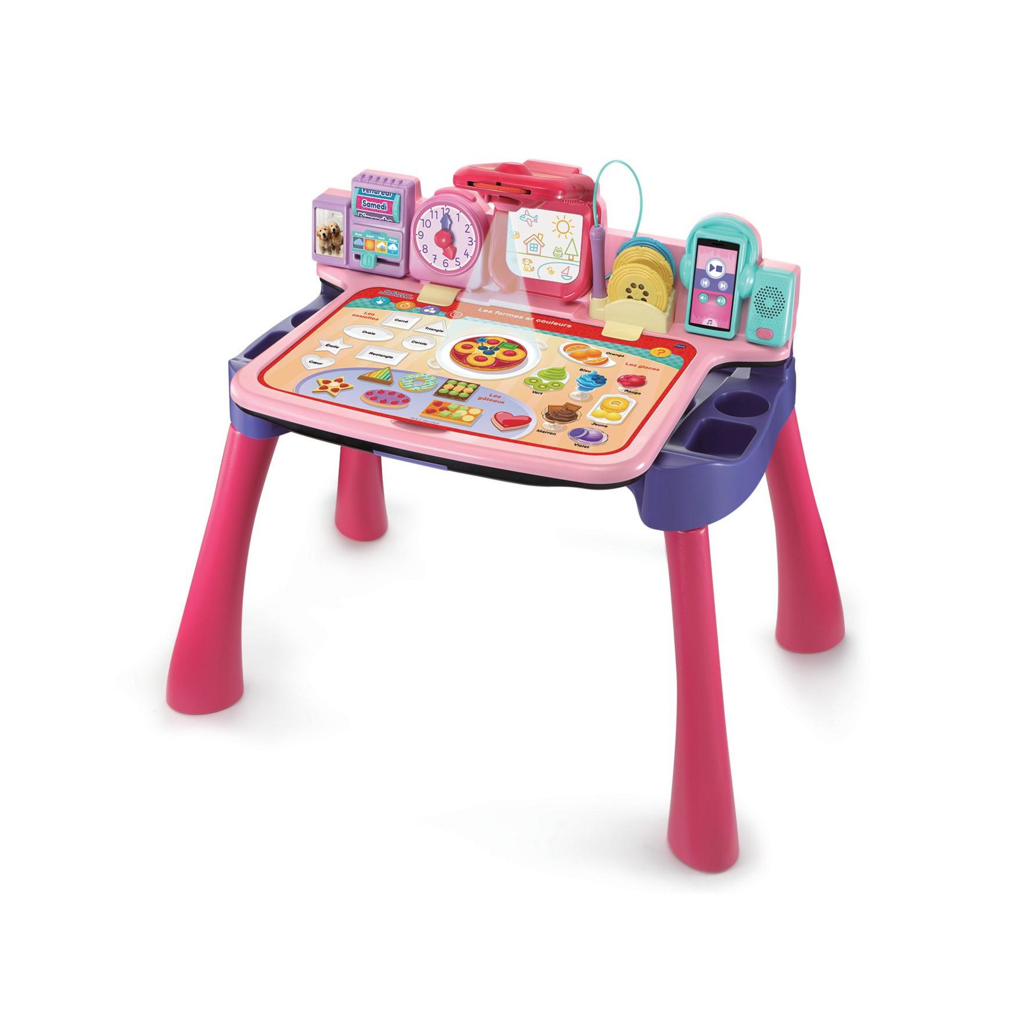 Voir la diapositive 5 : VTECH Magi Bureau interactif 5 en 1 Rose