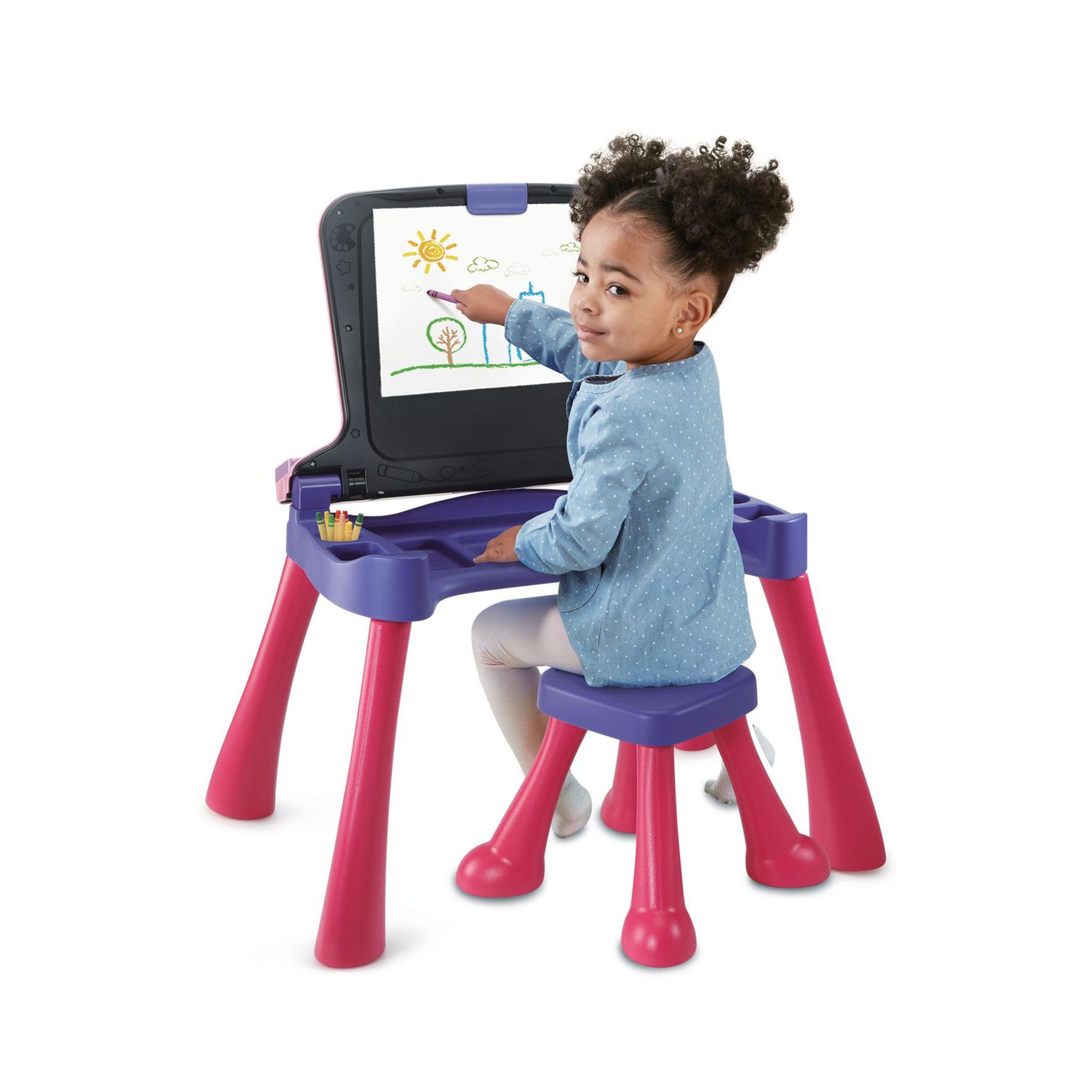 Voir la diapositive 11 : VTECH Magi Bureau interactif 5 en 1 Rose