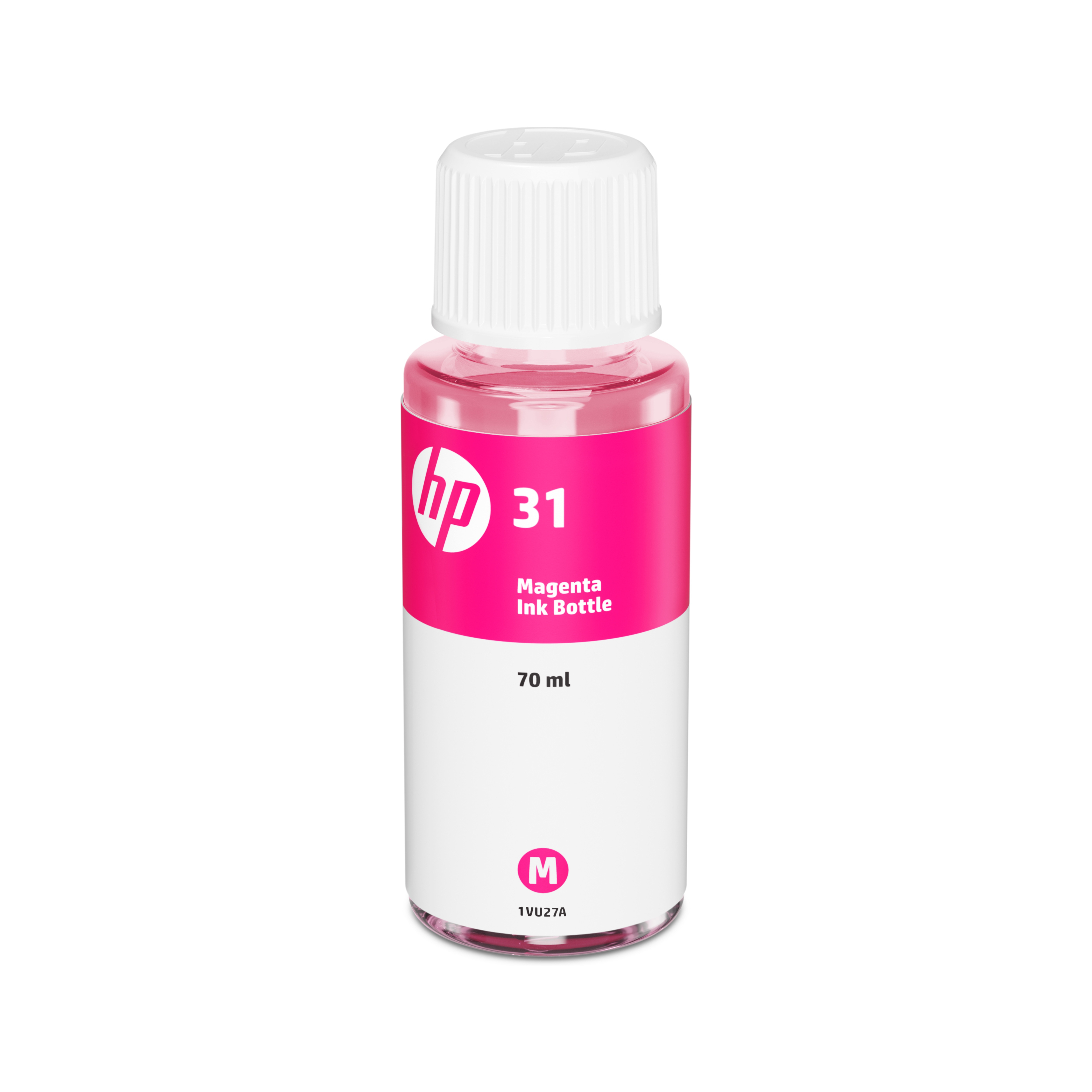 Voir la diapositive 2 : HP Bouteille d'encre HP 31 Magenta Authentique 70 ml (1VU27AE)