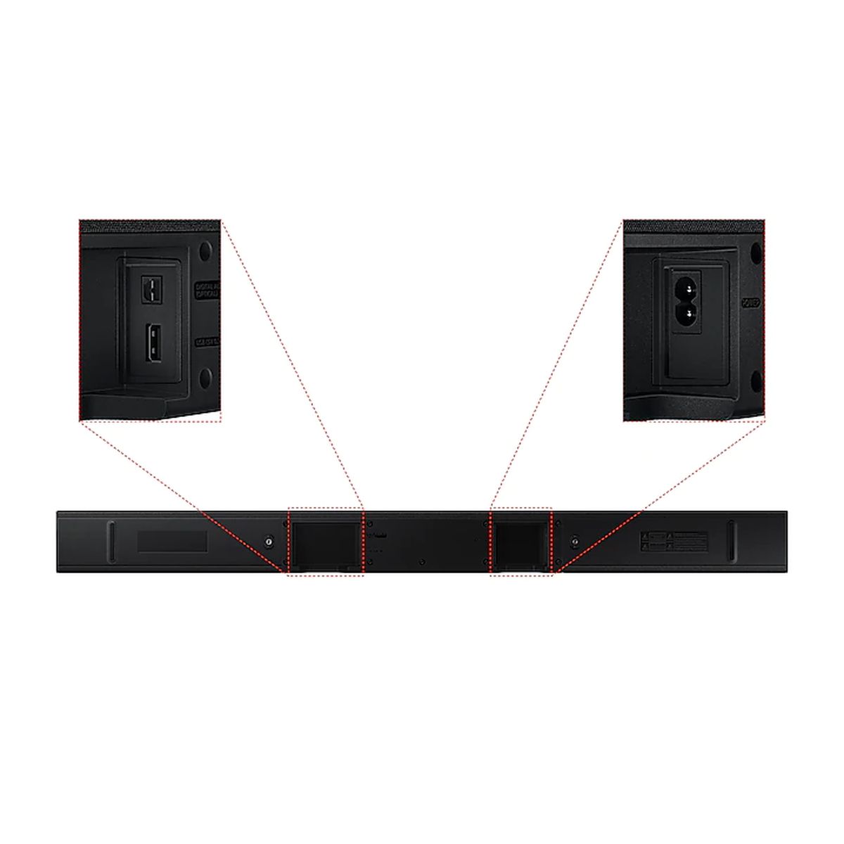 Voir la diapositive 6 : SAMSUNG HW-A450 Barre de son 2.1 avec caisson de basses