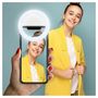 Voir la diapositive 5 : MYWAY Anneau lumineux Led Selfie blanc pour smartphone