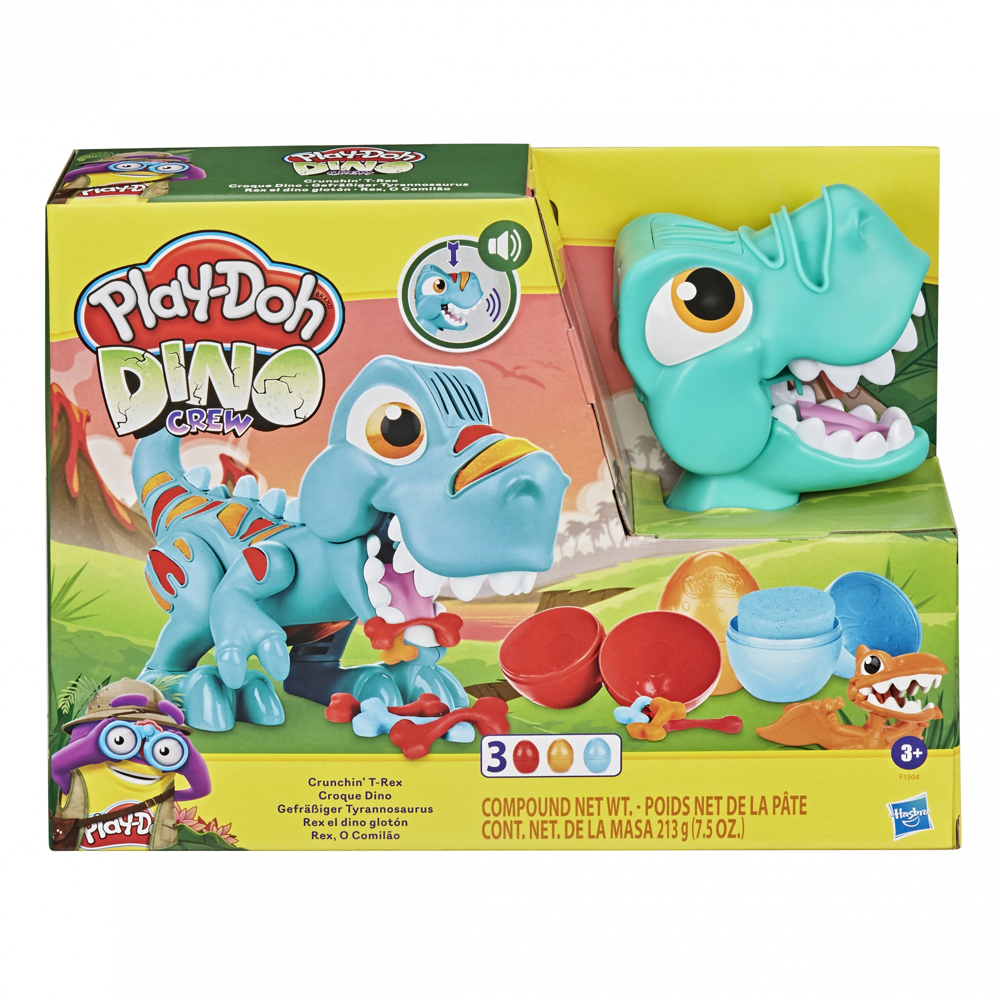 Voir la diapositive 2 : HASBRO Pâte à modeler Croque Dino
