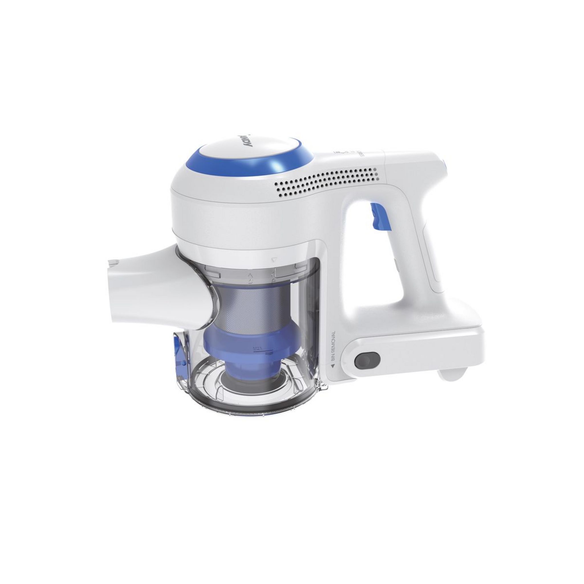 Voir la diapositive 6 : CANDY Aspirateur balai CVIVA10 - Bleu
