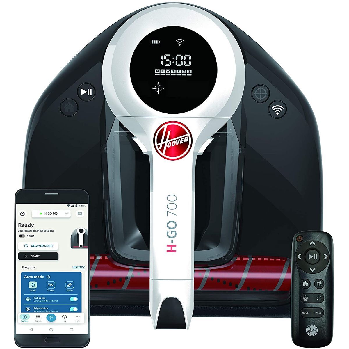 HOOVER Aspirateur robot connecté HGO710 - Noir