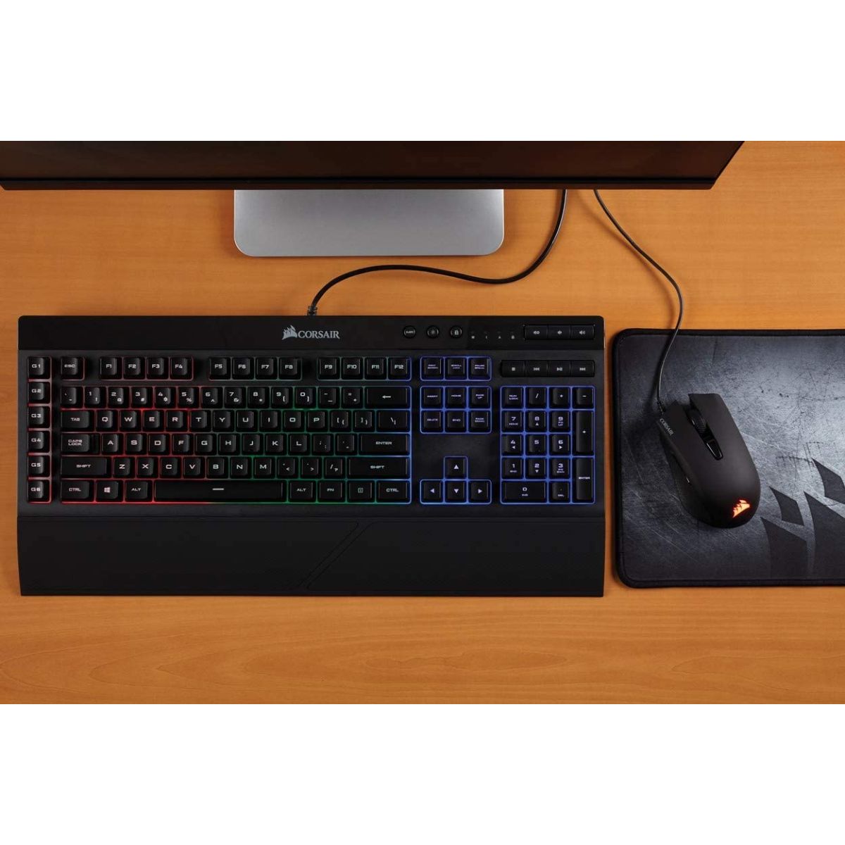 Voir la diapositive 6 : CORSAIR Clavier Gamer K55 PRO - Noir
