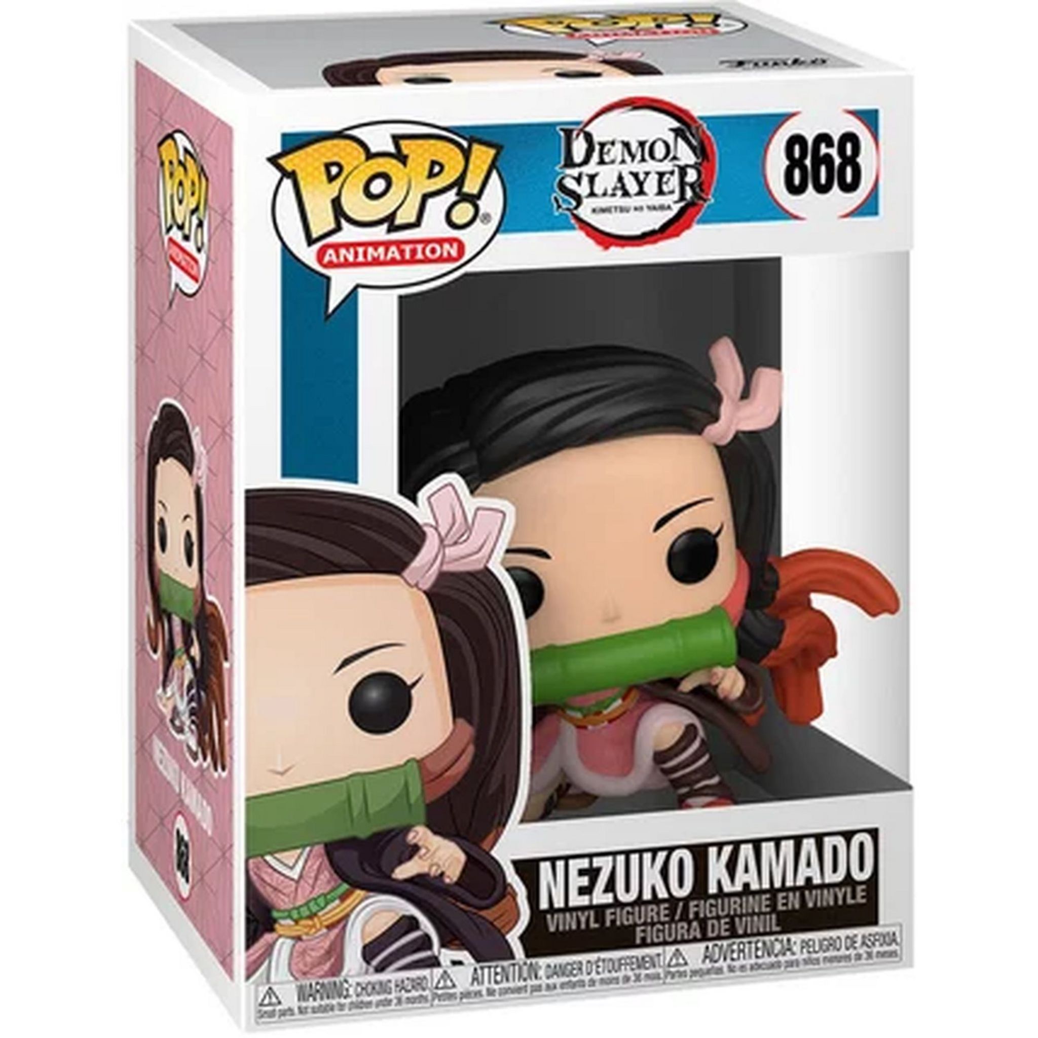 Voir la diapositive 2 : Figurine Pop Nezuko Kamado Demon Slayer