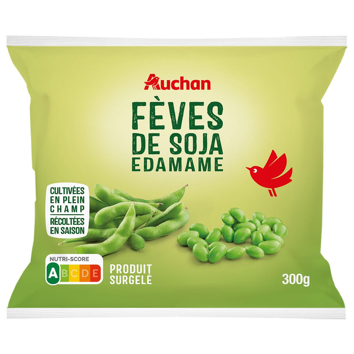 AUCHAN Fèves de soja edamame 300g