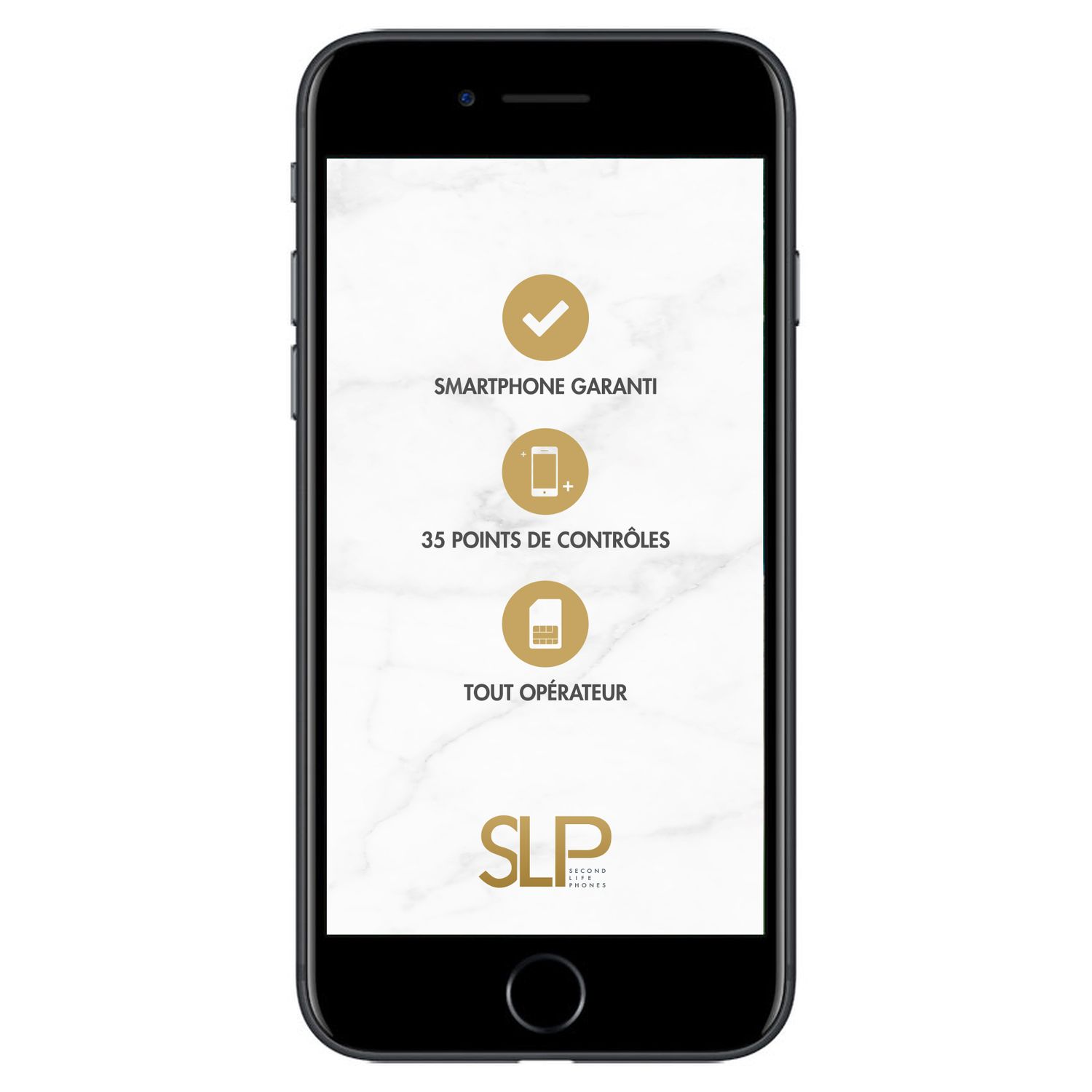 Voir la diapositive 3 : SLP iPhone 7 - Reconditionné - Grade B - 32 Go - Gris -
