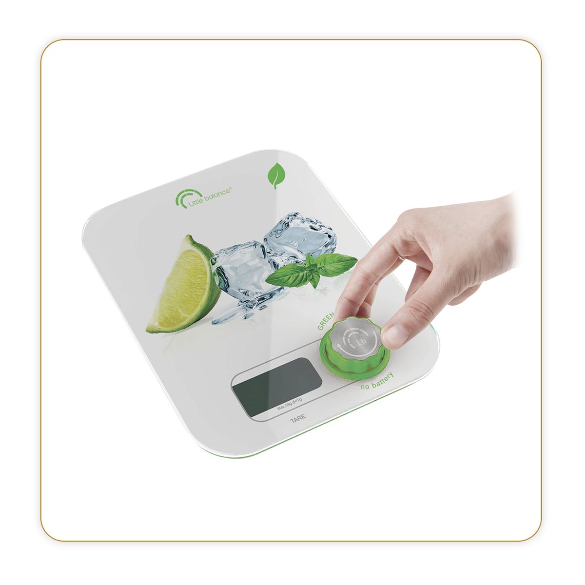 Voir la diapositive 7 : LITTLE BALANCE Balance de cuisine 8447 FLOWCIT - Blanc