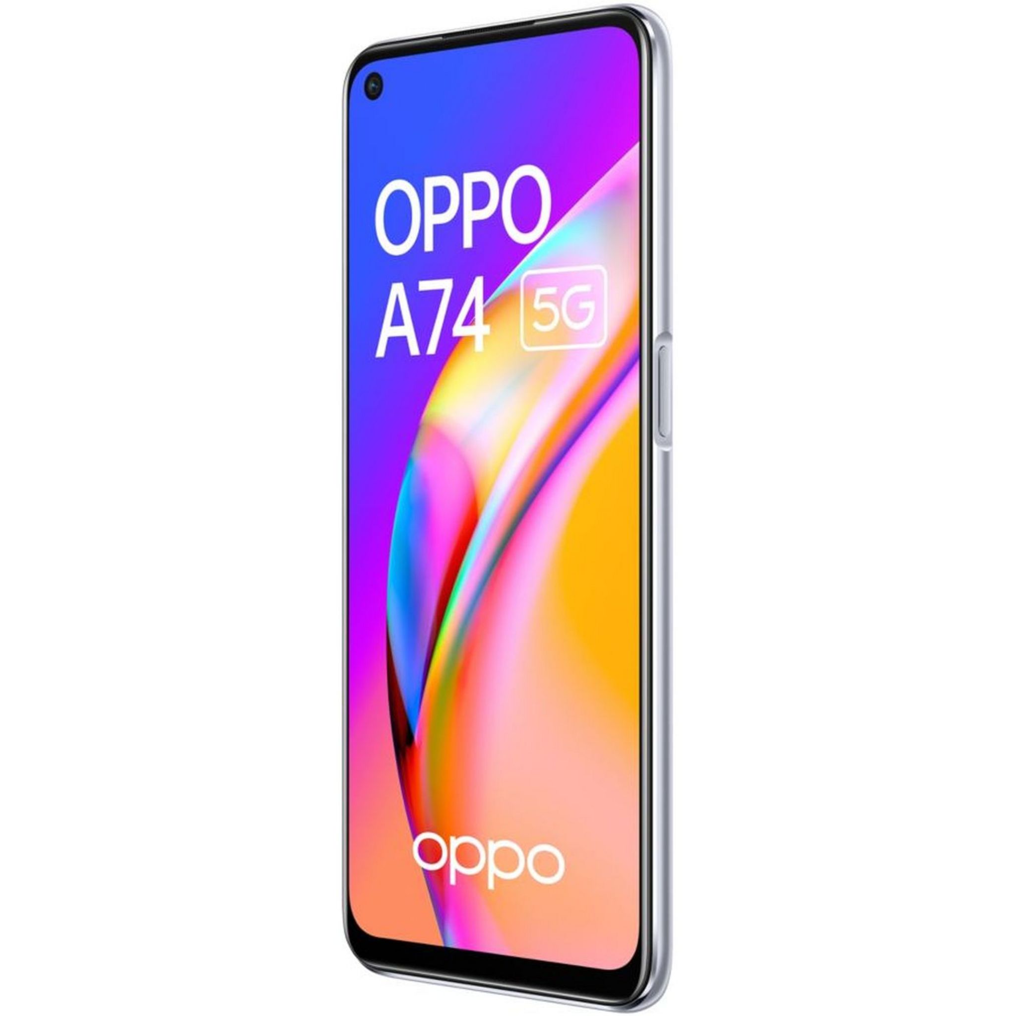 Voir la diapositive 7 : OPPO Smartphone A74  5G  128 Go  6.5 pouces  Argent  Double NanoSim