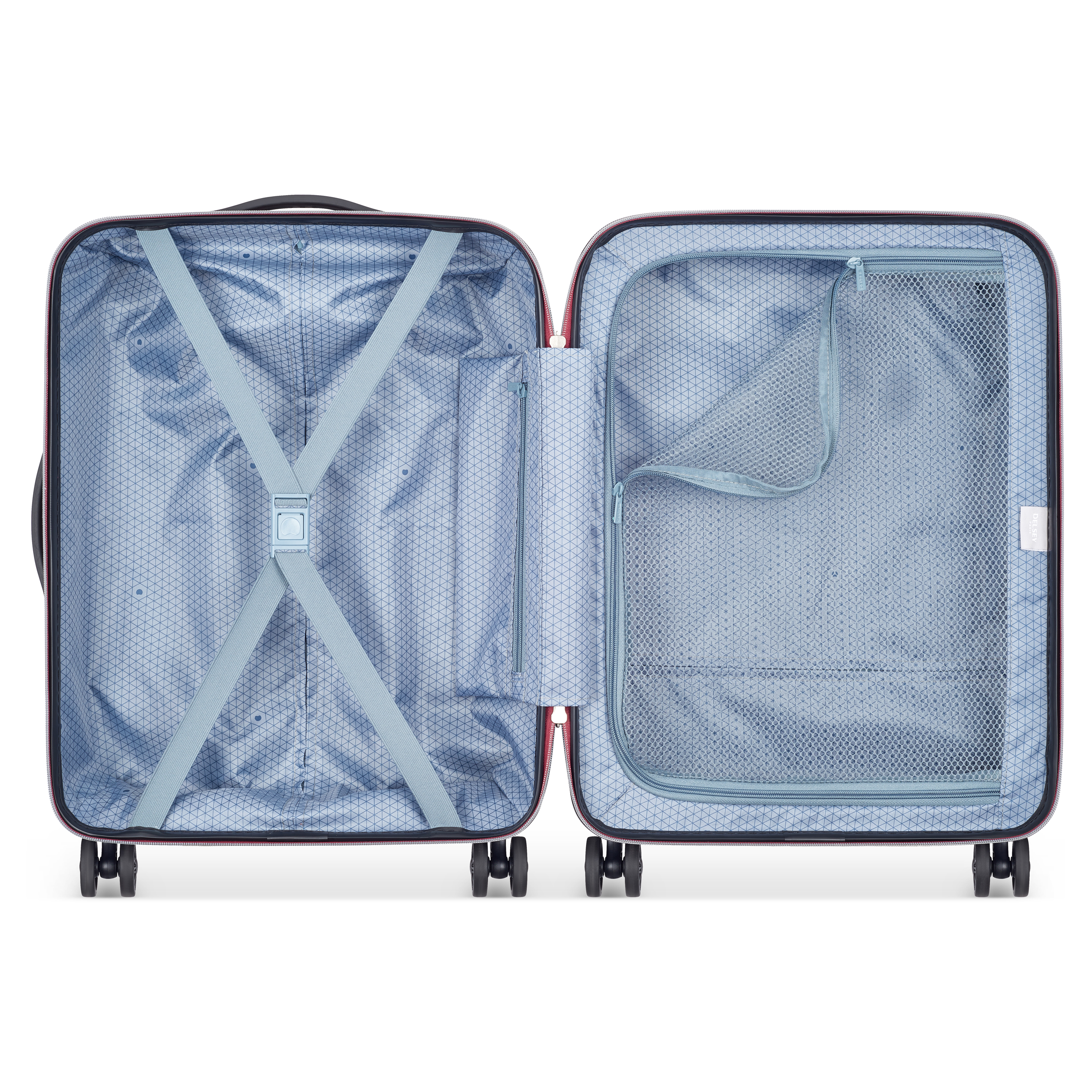 Voir la diapositive 2 : DELSEY Valise Cabine à roulettes rigide Noir ABS 55 x 40 x 20 cm IROISE