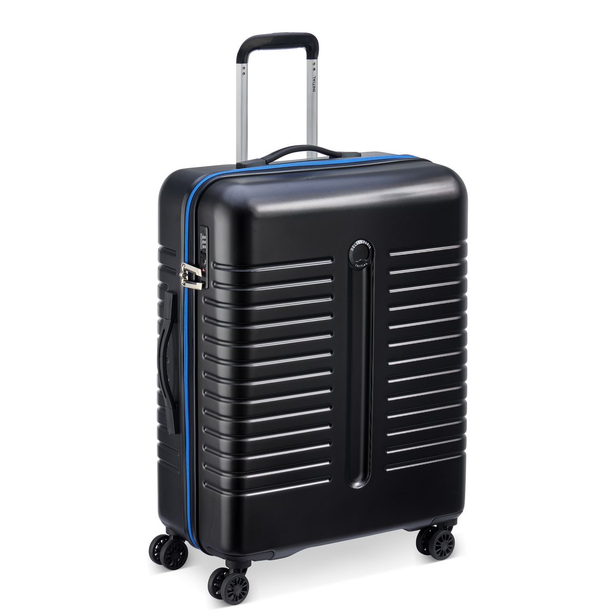 DELSEY Grande Valise à roulettes rigide Noir ABS 66 x 47 x 27 cm IROISE