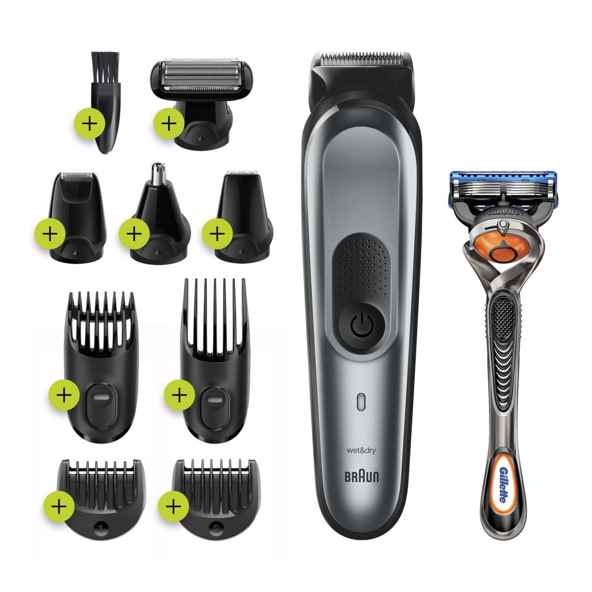 Voir la diapositive 1 : BRAUN Kit de rasage 10 en 1 MGK7221 - Gris