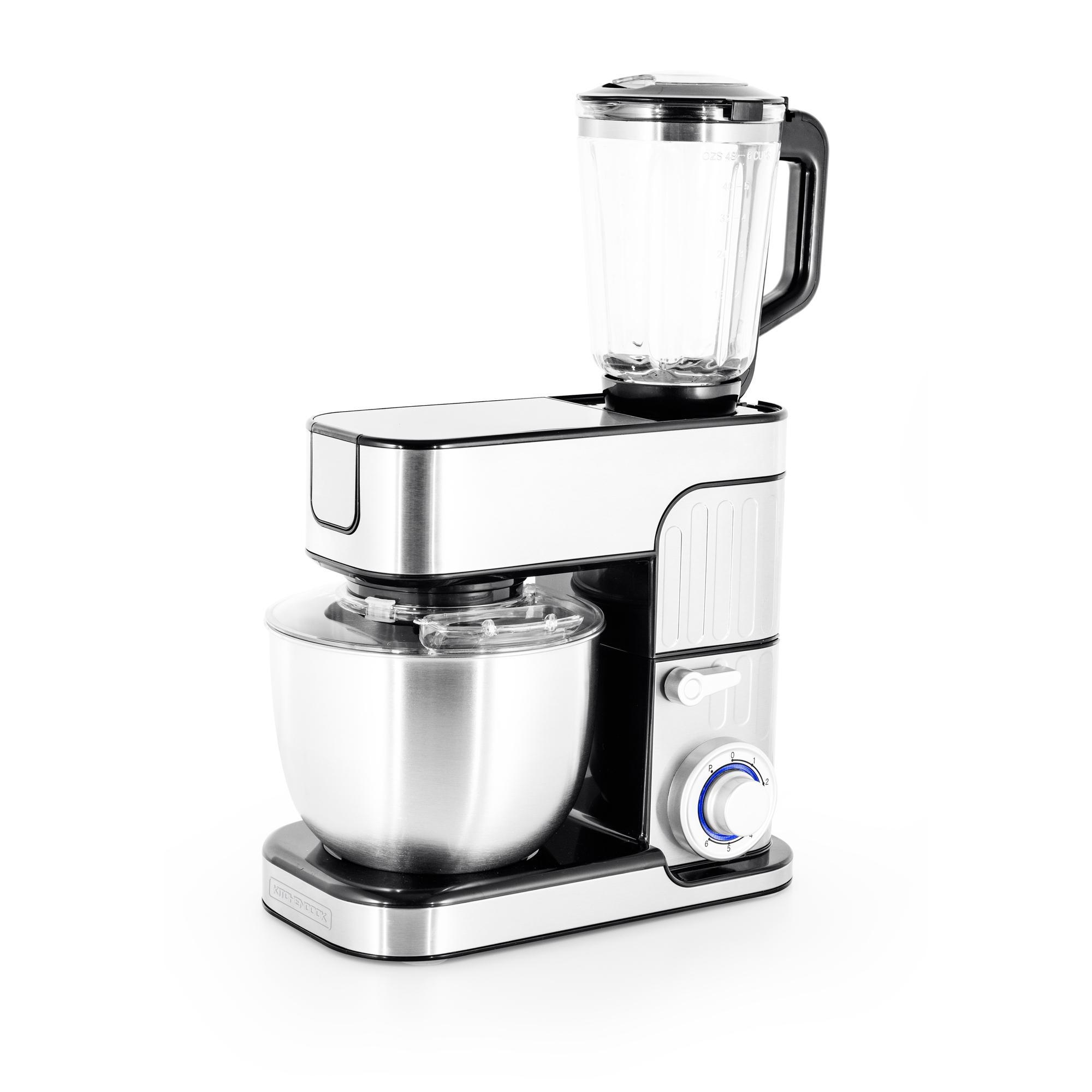 Voir la diapositive 2 : KITCHENCOOK Robot pâtissier multifonction 3 en 1 avec hachoir ANTARA - Inox