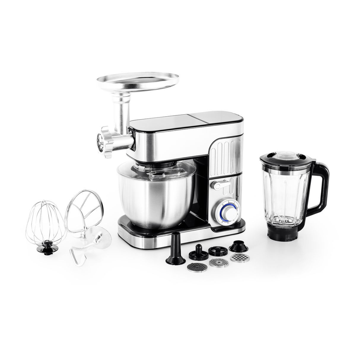 KITCHENCOOK Robot pâtissier multifonction 3 en 1 avec hachoir ANTARA - Inox