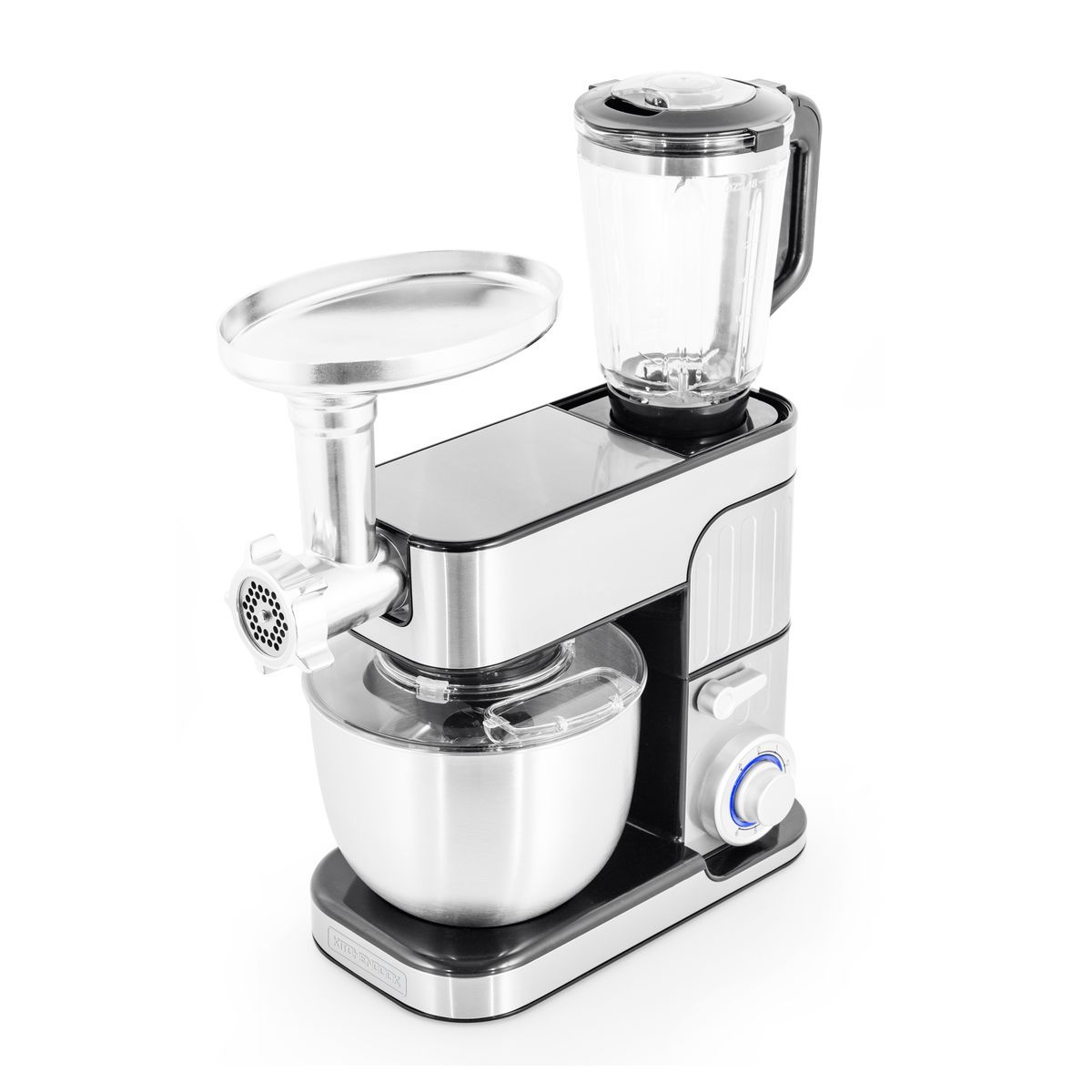 KITCHENCOOK Robot pâtissier multifonction 3 en 1 avec hachoir ANTARA - Inox