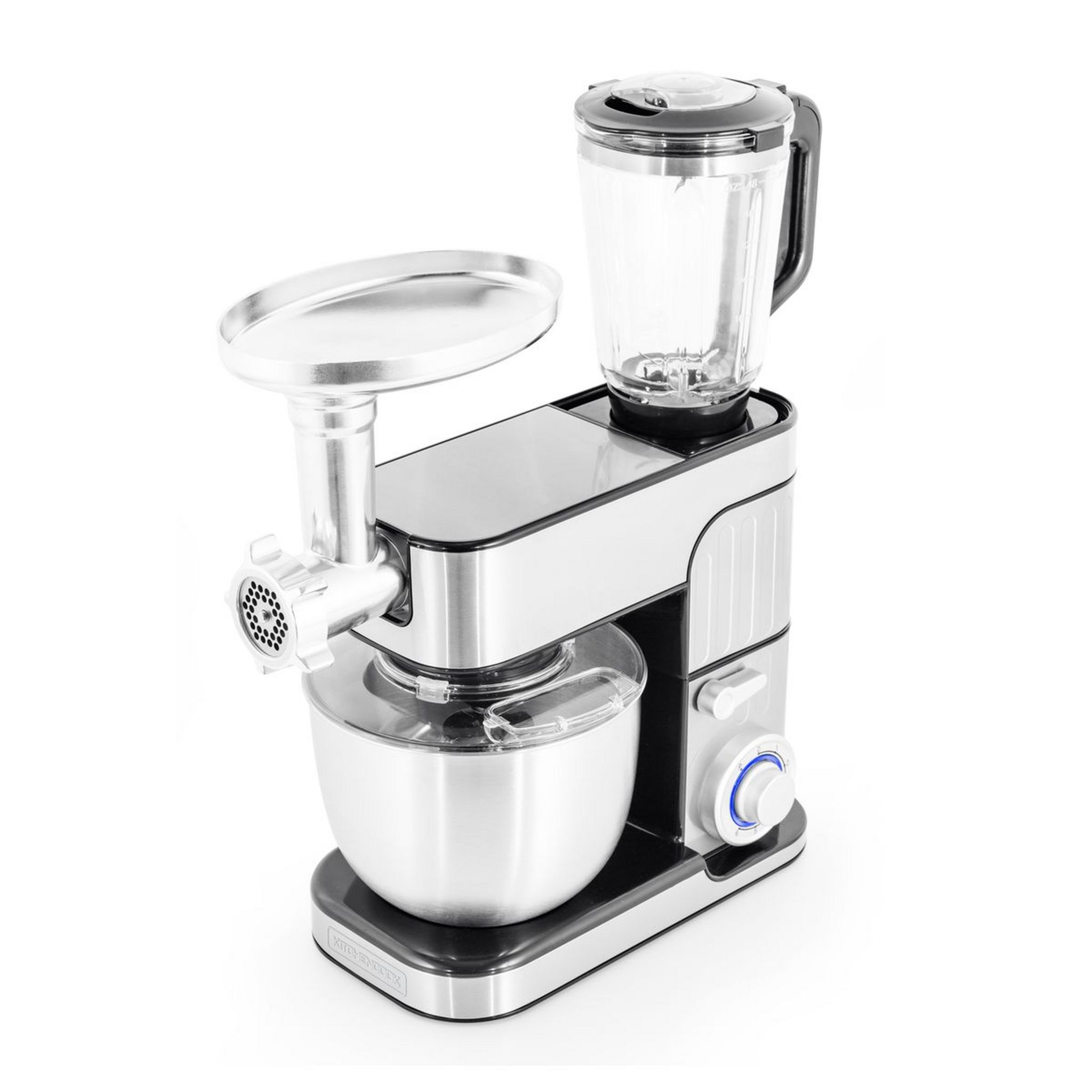 Voir la diapositive 18 : KITCHENCOOK Robot pâtissier multifonction 3 en 1 avec hachoir ANTARA - Inox