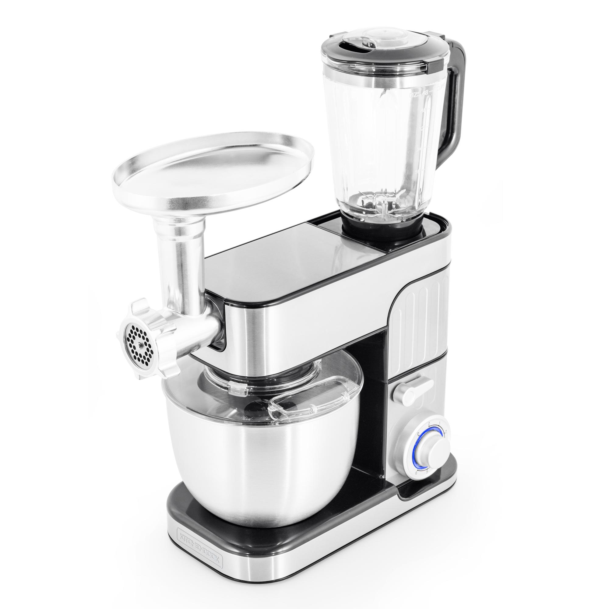 Voir la diapositive 3 : KITCHENCOOK Robot pâtissier multifonction 3 en 1 avec hachoir ANTARA - Inox