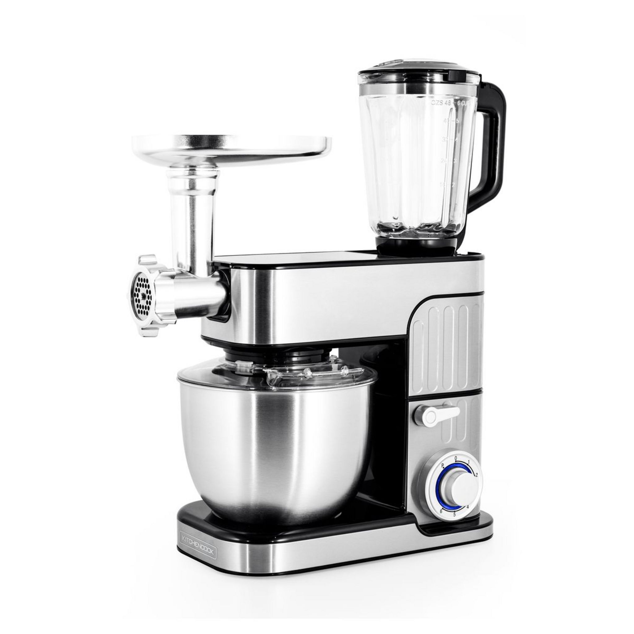 Voir la diapositive 11 : KITCHENCOOK Robot pâtissier multifonction 3 en 1 avec hachoir ANTARA - Inox