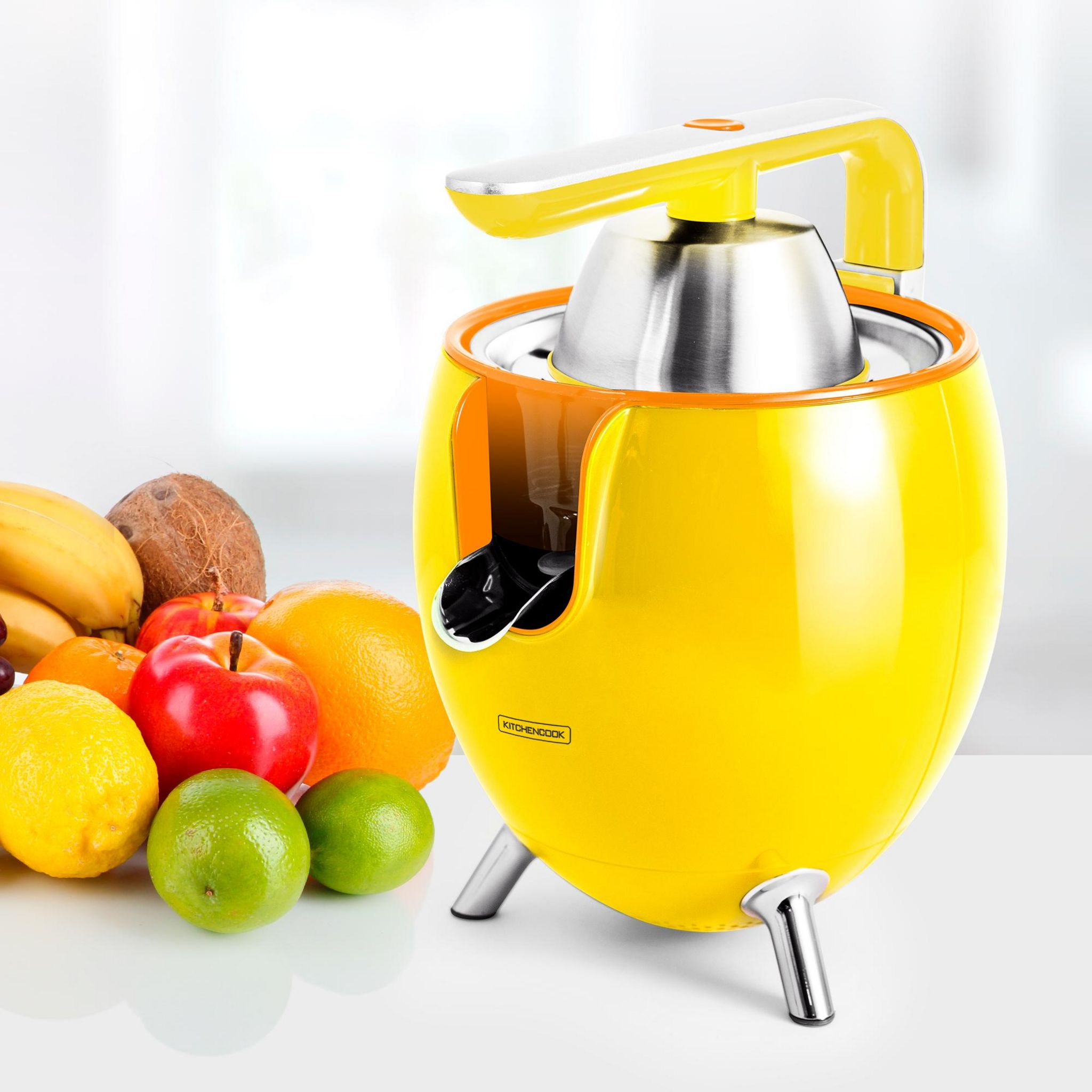 Voir la diapositive 3 : KITCHENCOOK Presse agrume électrique PRESSPOD - Jaune