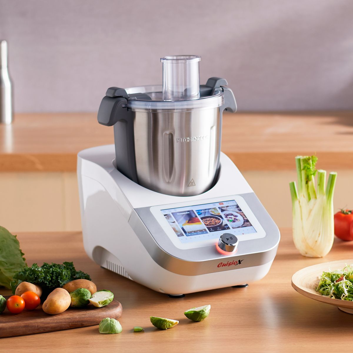 Voir la diapositive 5 : KITCHENCOOK Robot cuiseur multifonction connecté CUISIO X - Blanc