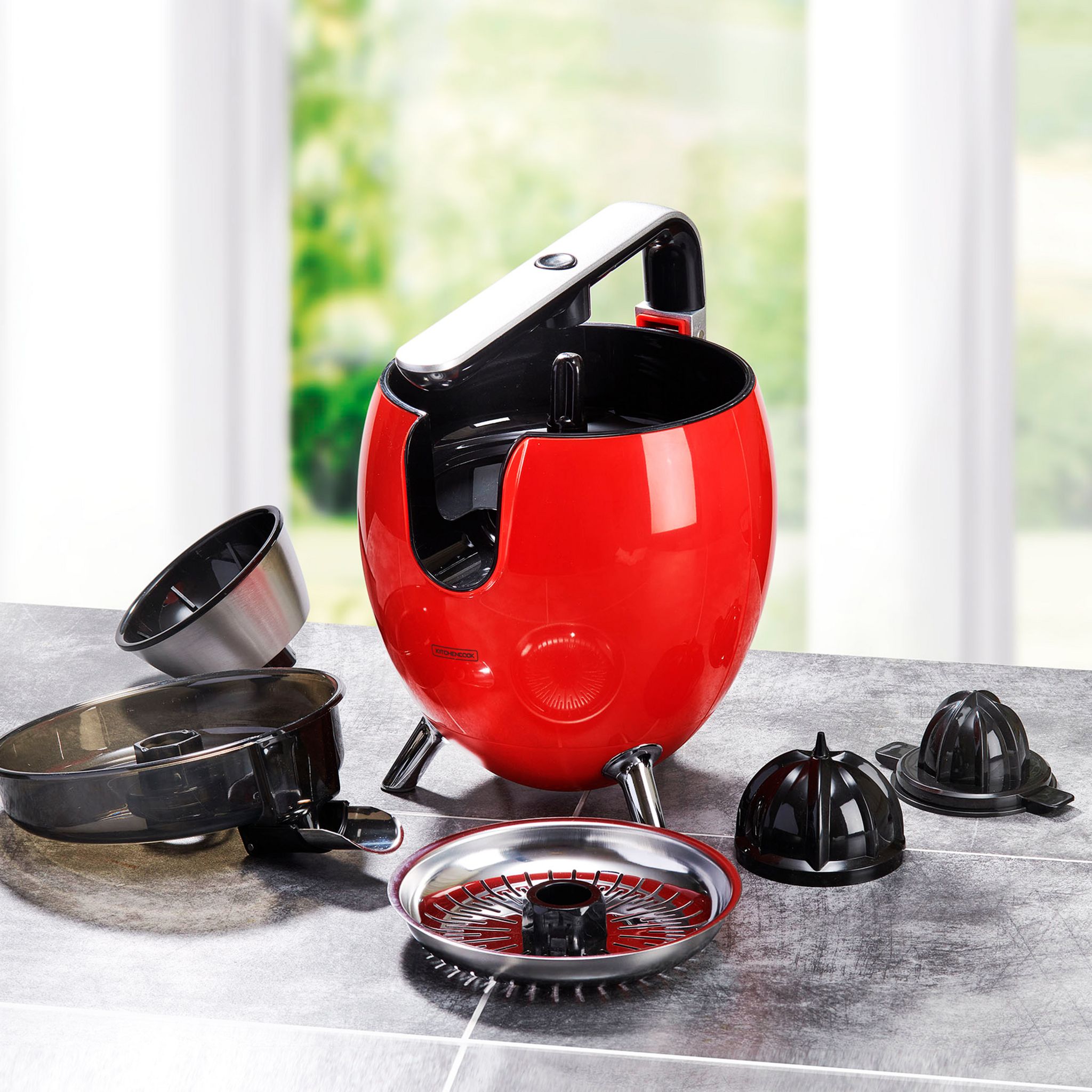 Voir la diapositive 2 : KITCHENCOOK Presse agrume électrique PRESSPOD - Rouge