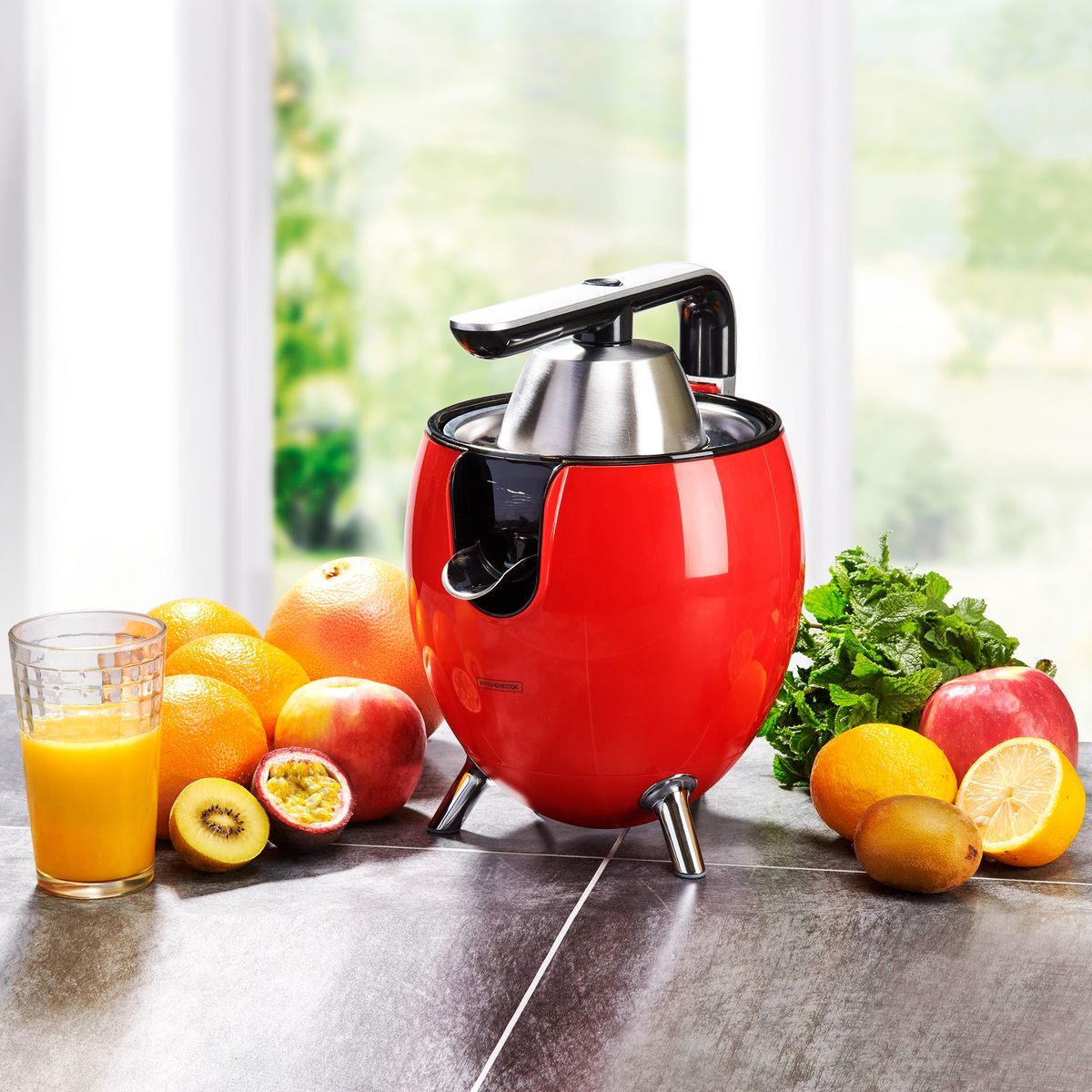 KITCHENCOOK Presse agrume électrique PRESSPOD - Rouge