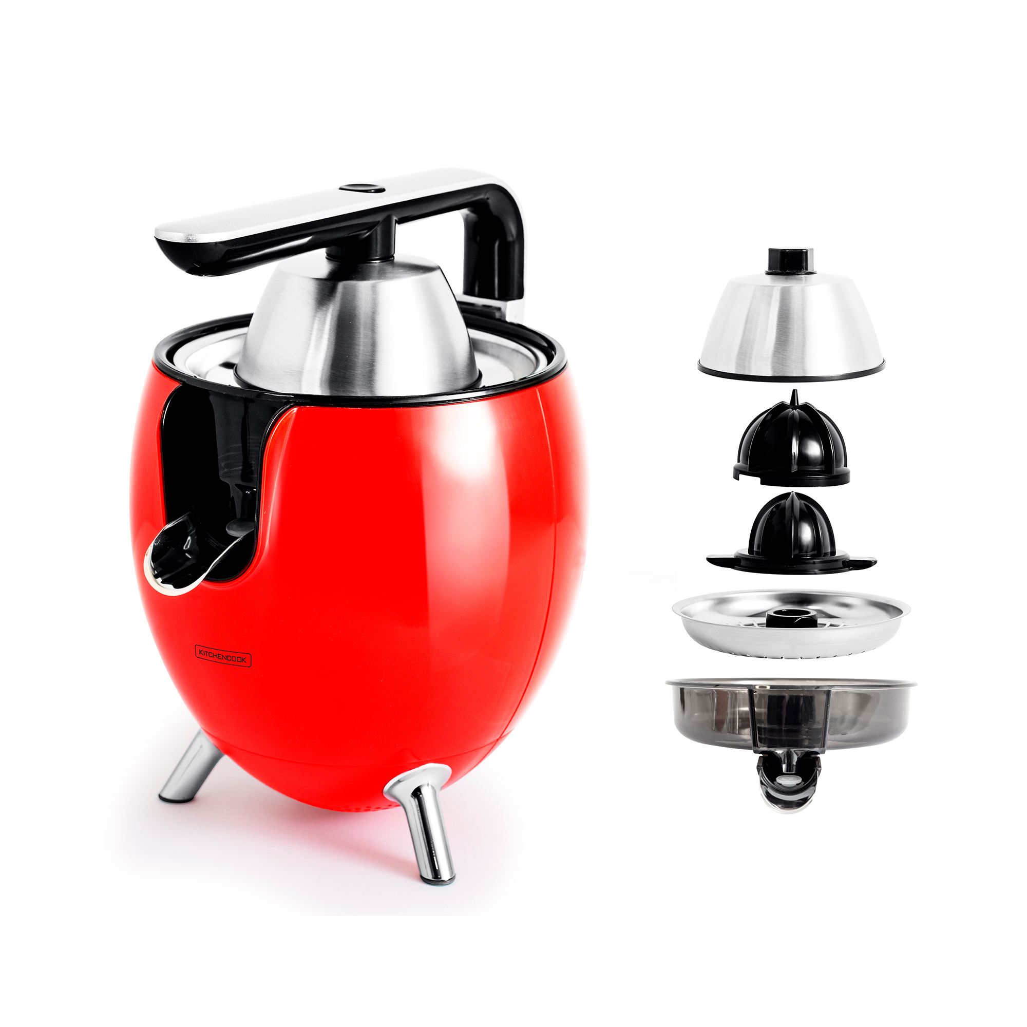 Voir la diapositive 3 : KITCHENCOOK Presse agrume électrique PRESSPOD - Rouge