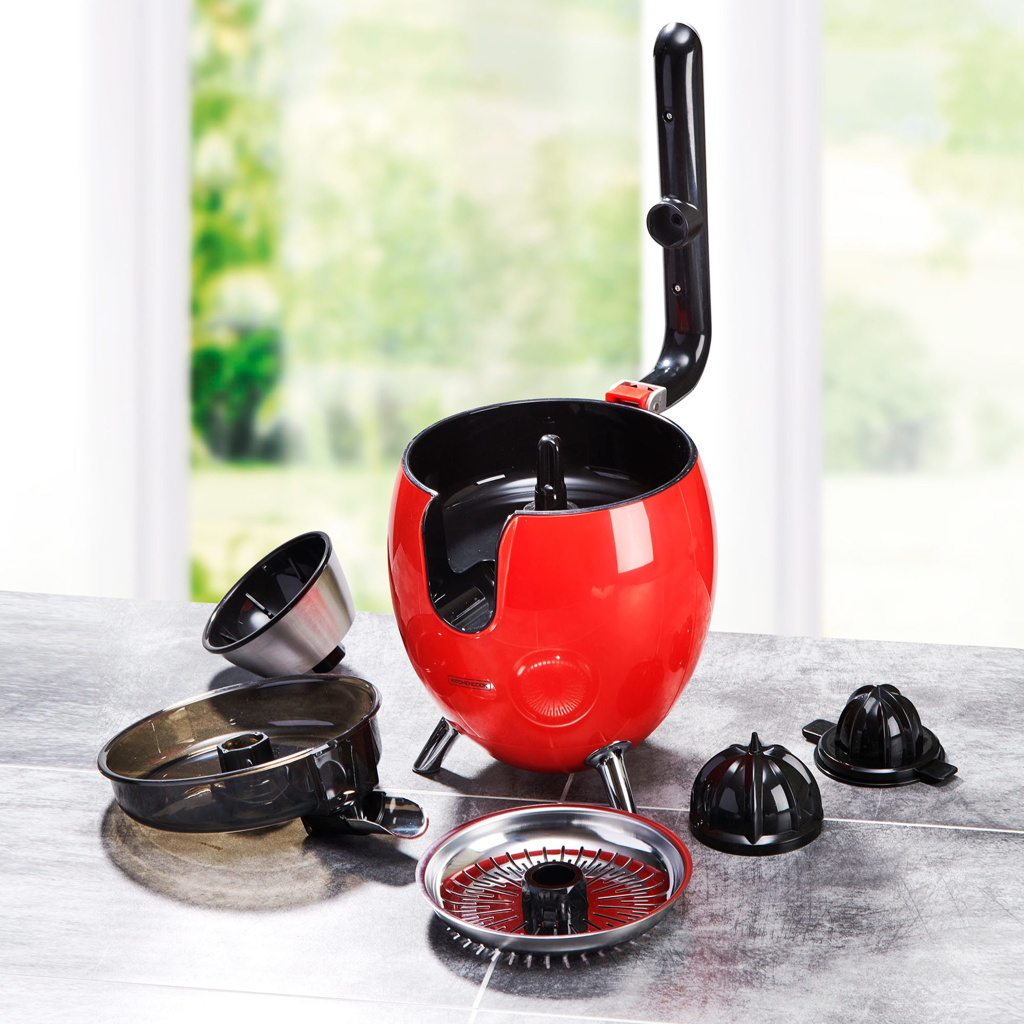 Voir la diapositive 9 : KITCHENCOOK Presse agrume électrique PRESSPOD - Rouge