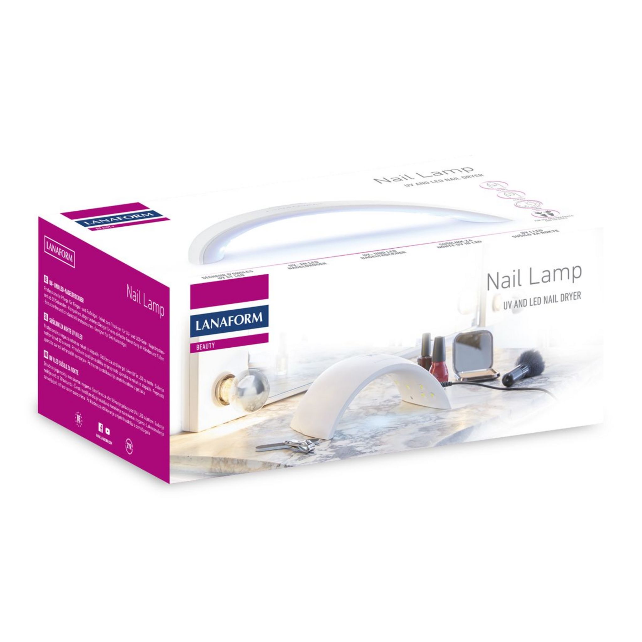 Voir la diapositive 4 : LANAFORM Sèche ongles LA130513 - Blanc