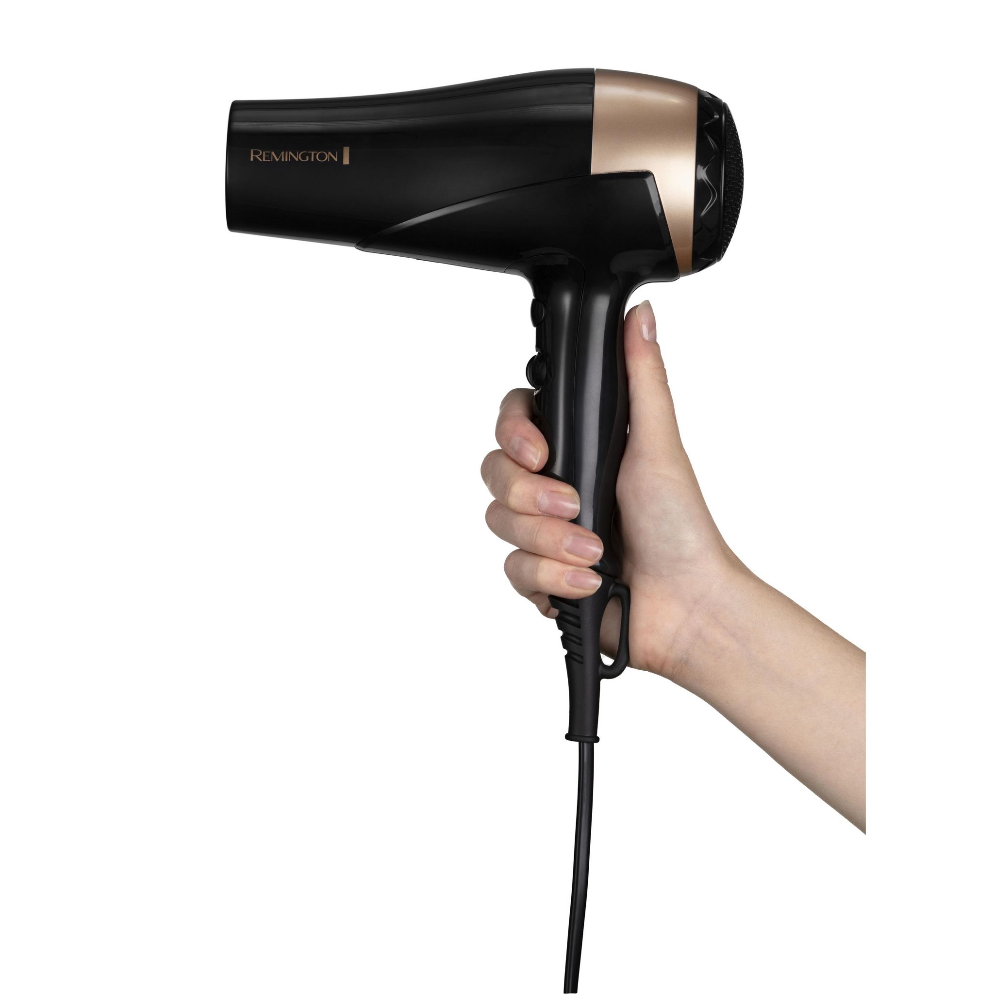 Voir la diapositive 3 : REMINGTON Sèche cheveux ionique avec diffuseur D6098 - Noir