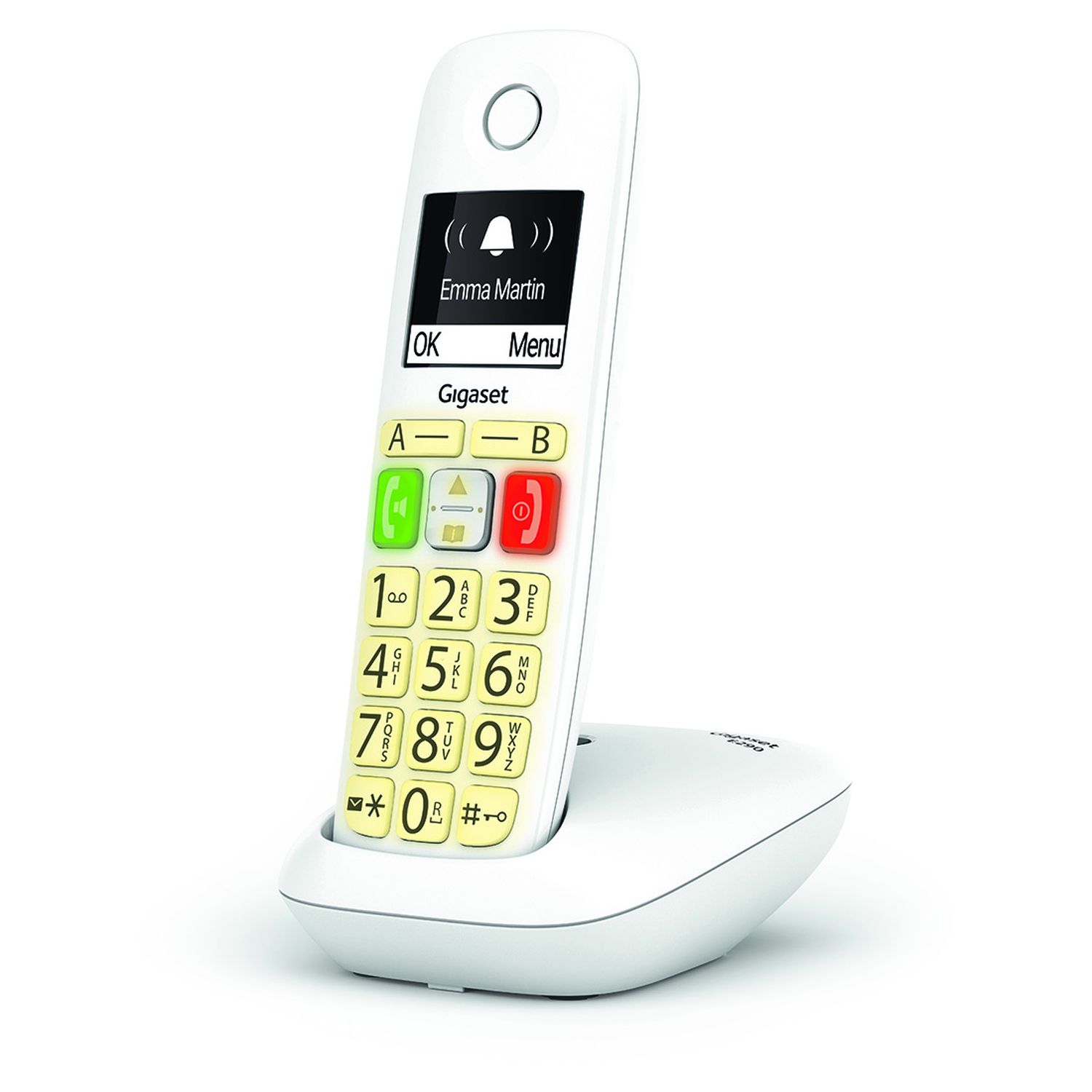 Voir la diapositive 2 : GIGASET Téléphone sans fil - E290 - Blanc