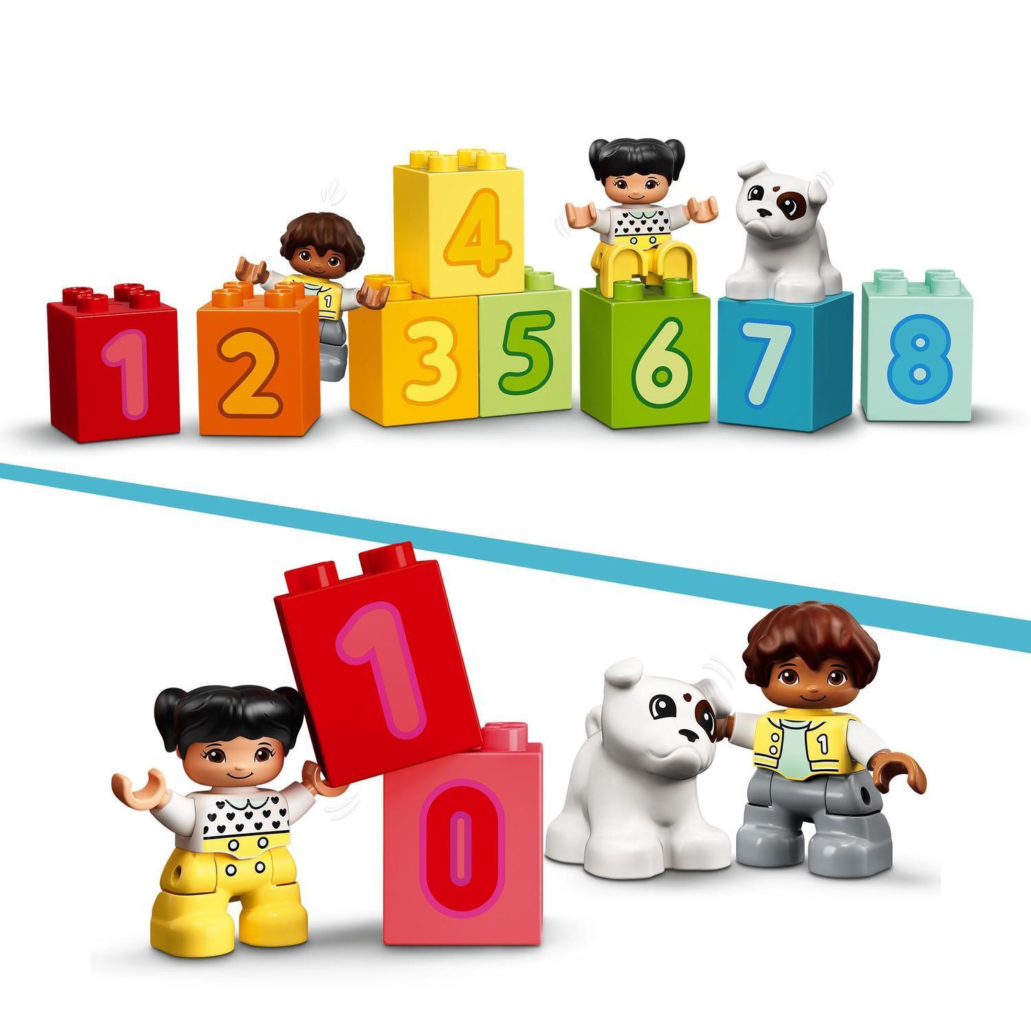 Voir la diapositive 5 : LEGO DUPLO Mes Premiers Pas 10954 - Le train des chiffres pour apprendre à compter