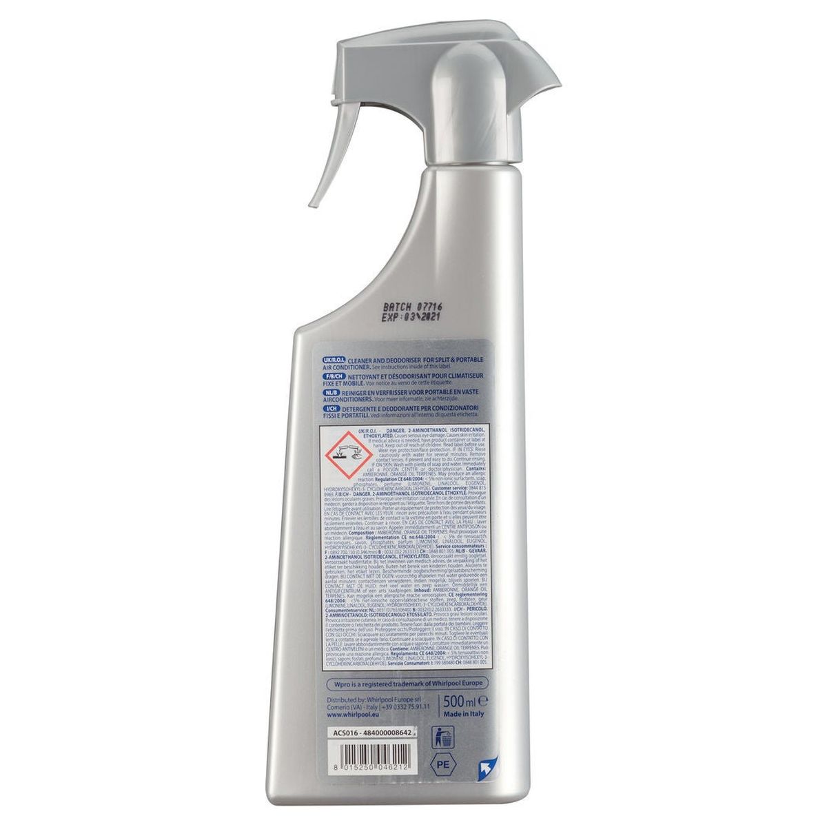 Voir la diapositive 2 : WPRO Nettoyant et désodorisant climatiseur 97006