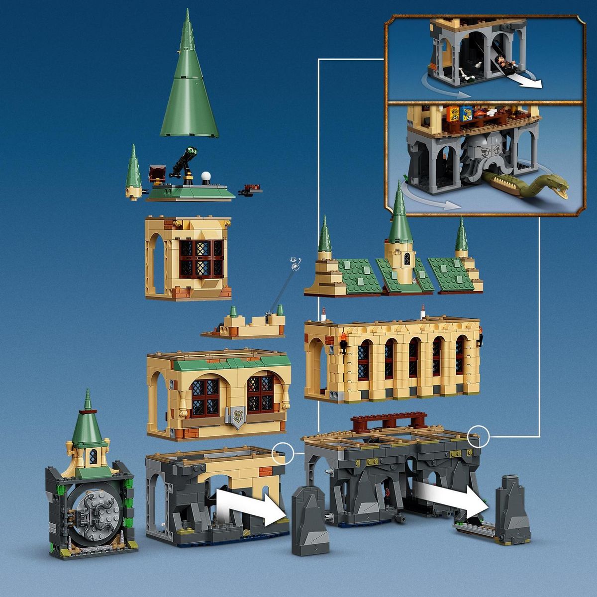 LEGO Harry Potter 76389 - Chambre des secrets de Poudlard