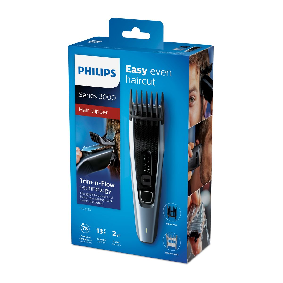 Voir la diapositive 7 : PHILIPS Tondeuse cheveux HC3530/15 - Gris