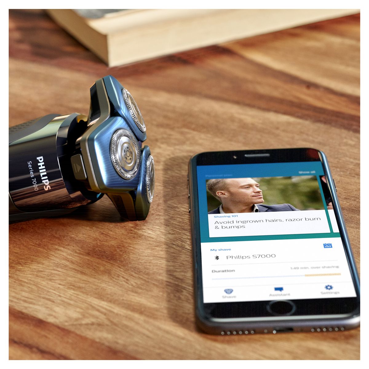 Voir la diapositive 7 : PHILIPS Rasoir électrique S7782/53 - Bleu nuit