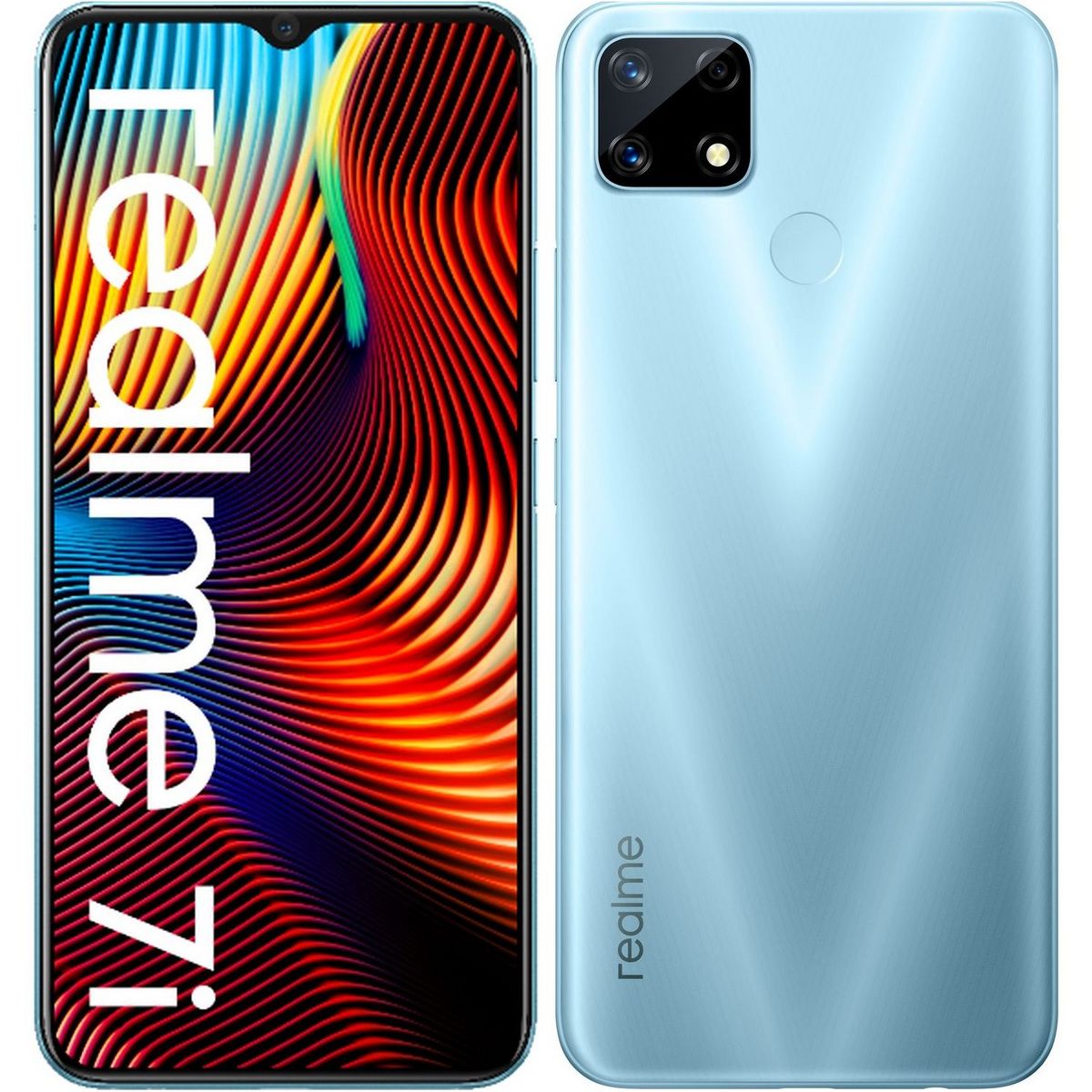 REALME Smartphone 7i  64 Go  6.5 pouces  Bleu  4G  Double Sim